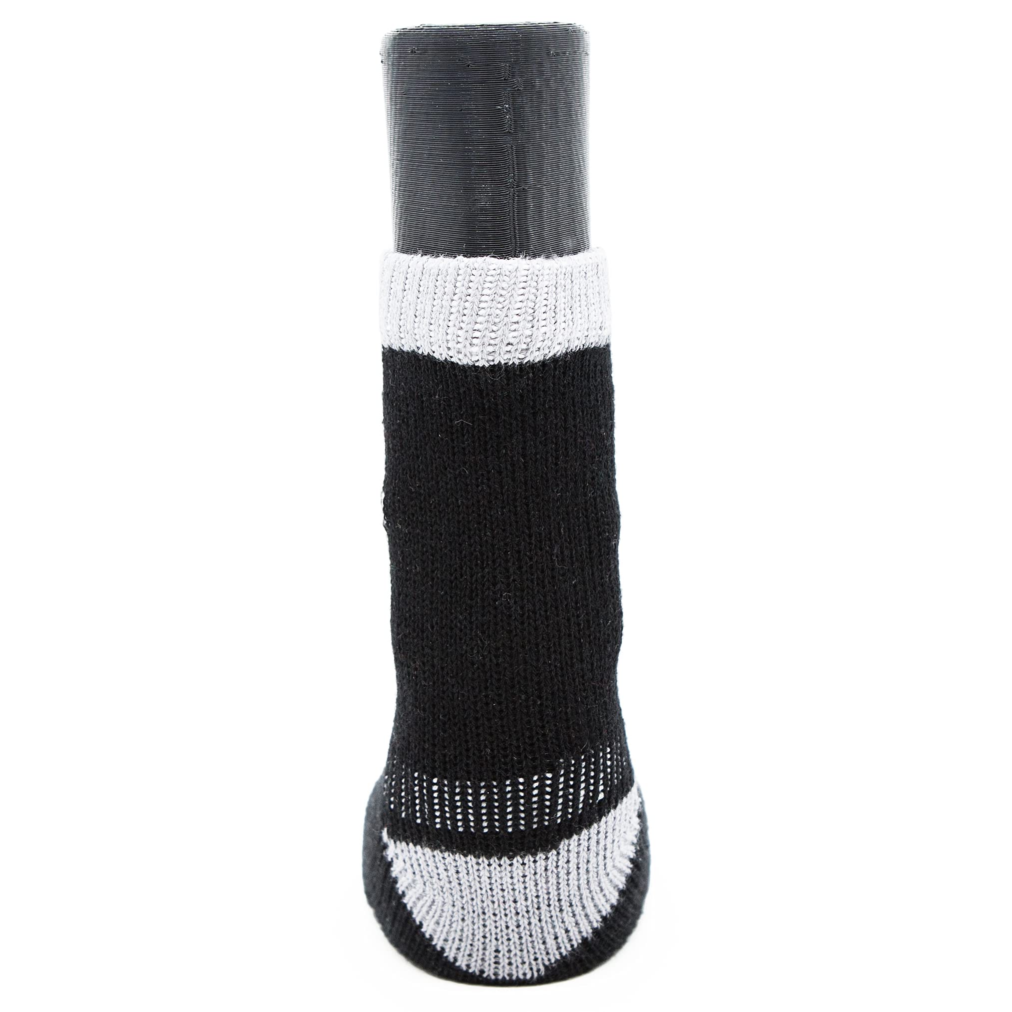 Woodrow Wear, Power Paws Greyhound Edition Advanced Dog Socks, Black Grey