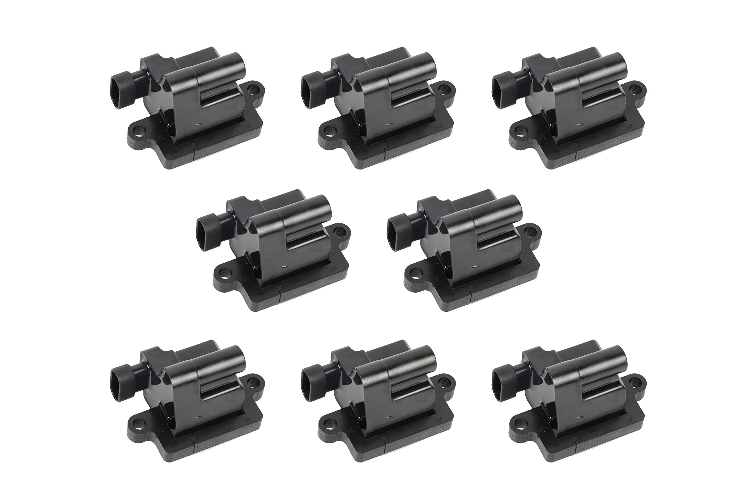 Ignition Coil Pack Set of 8 - Replaces 12558693, GN10298, C1208, D581 - Compatible with Cadillac, Chevy & GMC - Escalade, Silverado, Avalanche, Express 3500, Suburban, Tahoe, Sierra, Savana, Yukon  - Very Good