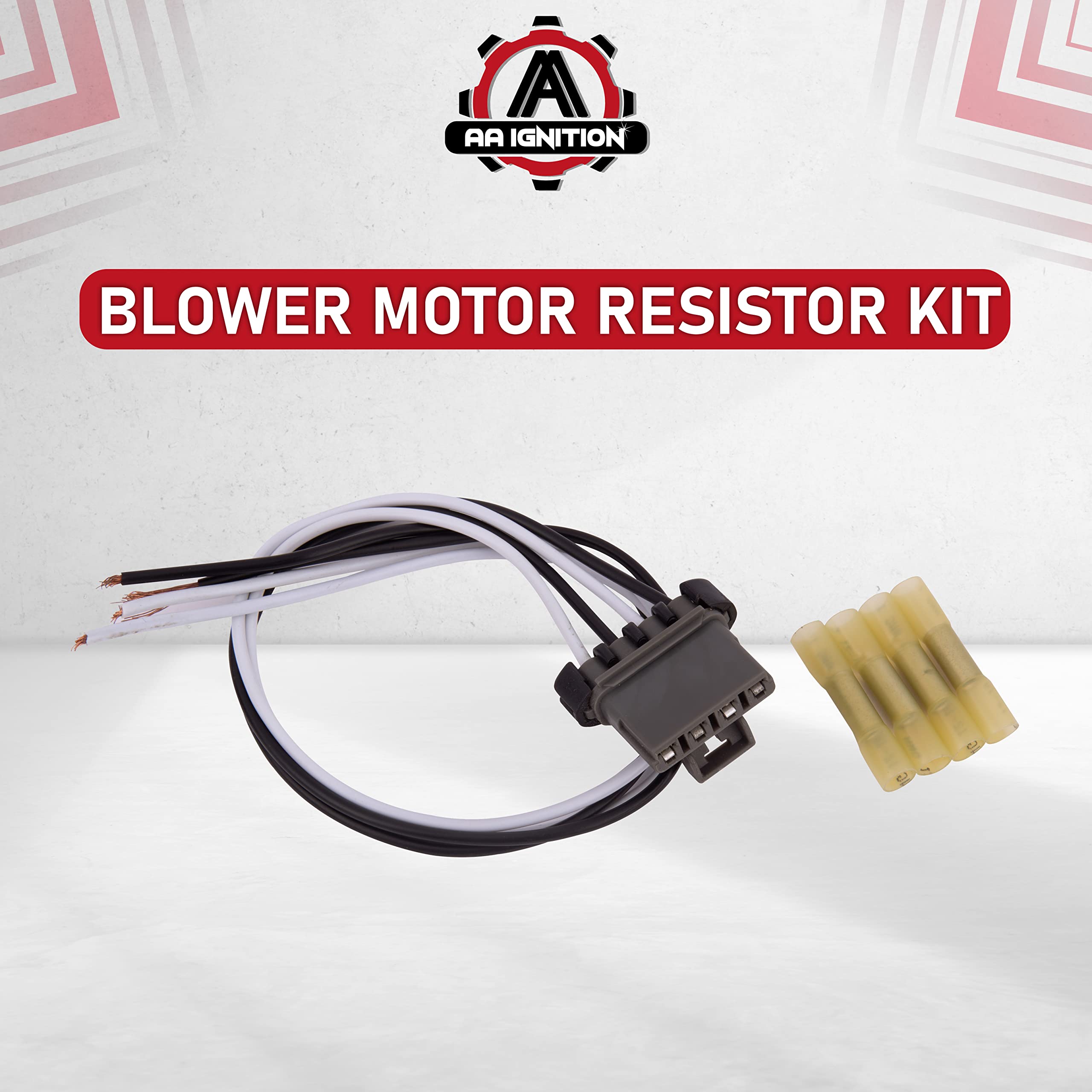 Replacement AC Blower Motor Resistor Kit - Replaces 973-582, 8713804050, 8713804052, 4P1650, JA1772, RU1435 - Compatible with Toyota Tacoma Vehicles - 2005, 2006, 2007, 2008, 2009, 2010-2017  - Very Good