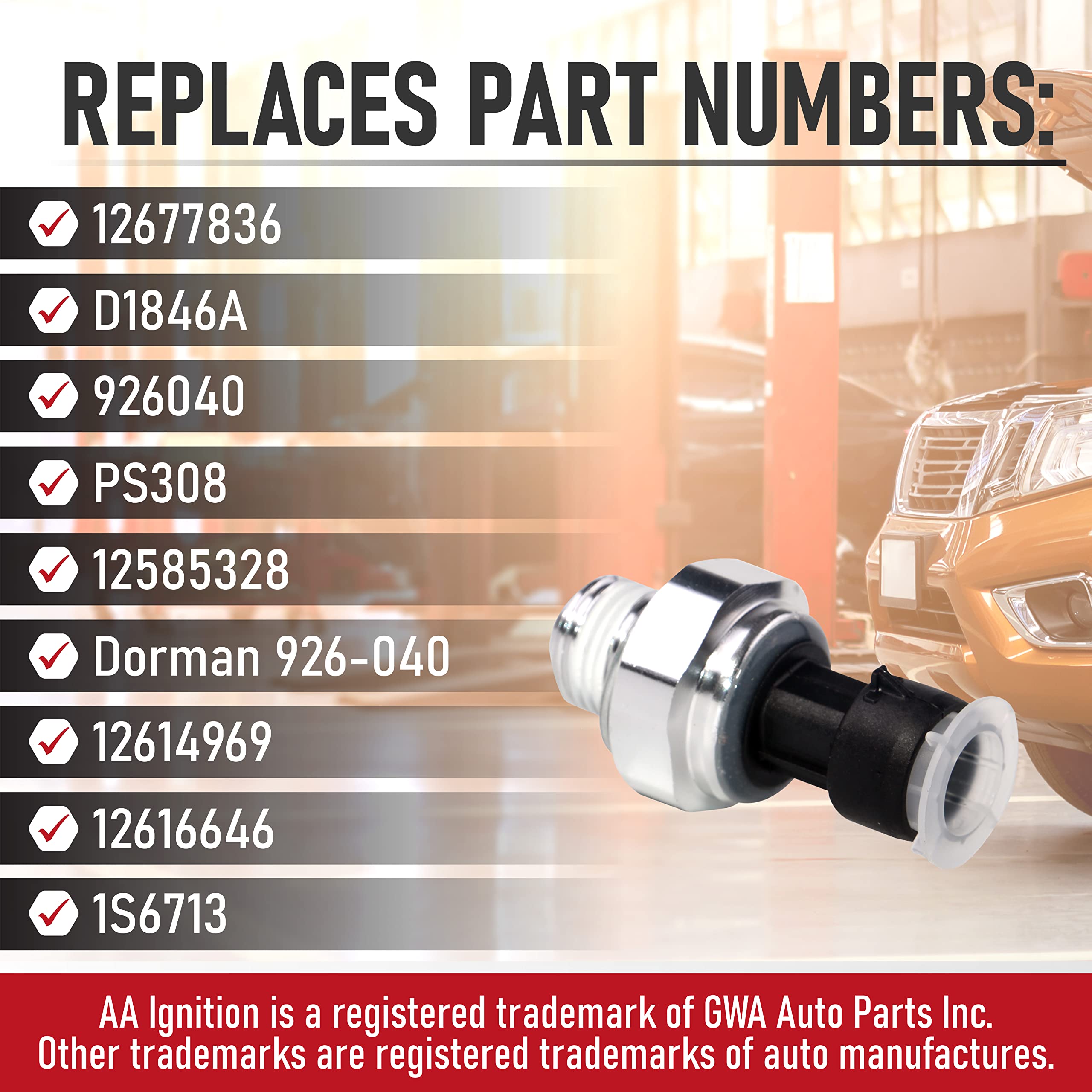 Engine Oil Pressure Sensors  - Very Good