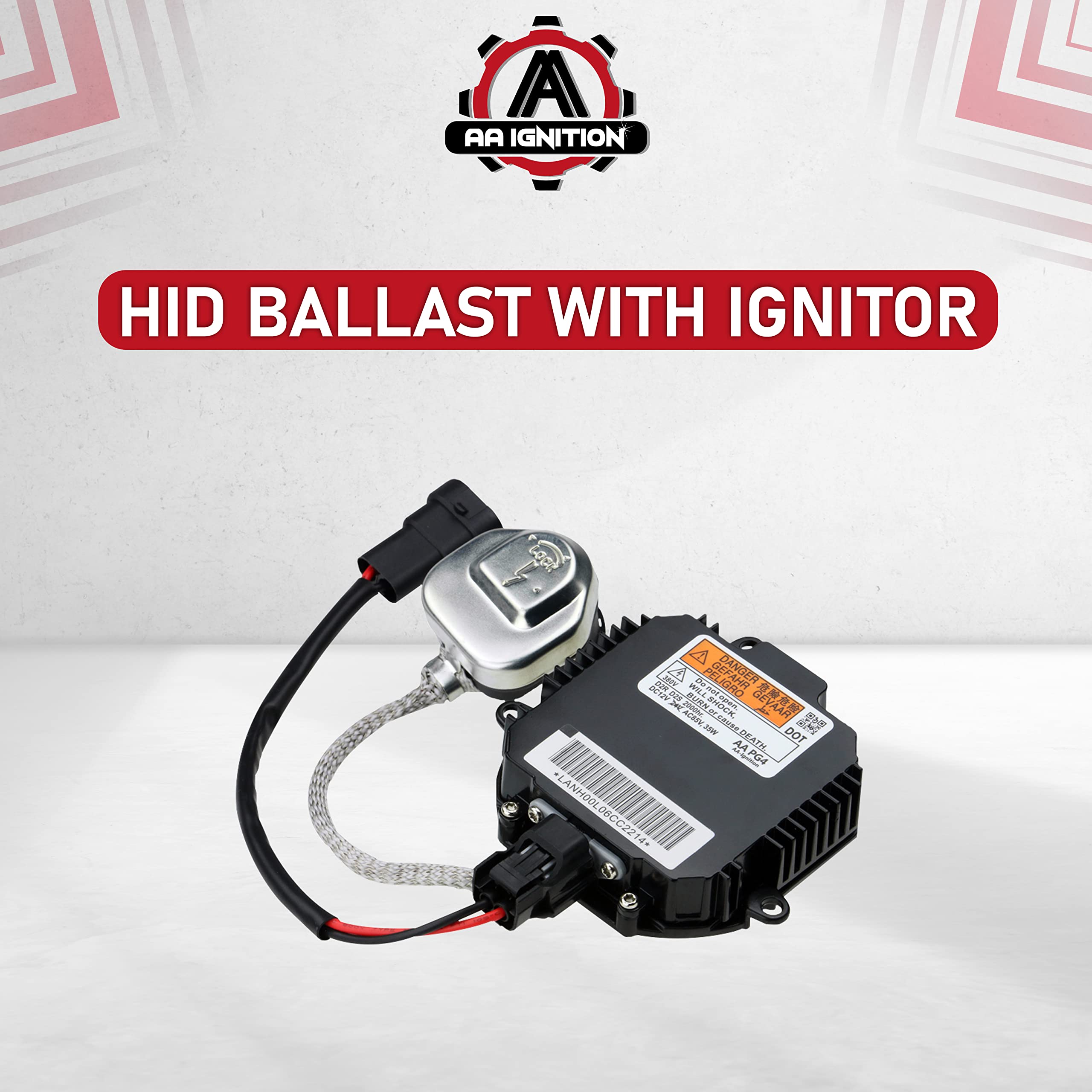 HID Ballast with Ignitor - Headlight Control Unit - Replaces 28474-8991A, 28474-89904, NZMNS111LANA - Compatible with Nissan & Inifiniti Vehicles - Murano, Maxima, Altima, 350Z, QX56, G35, FX35  - Very Good