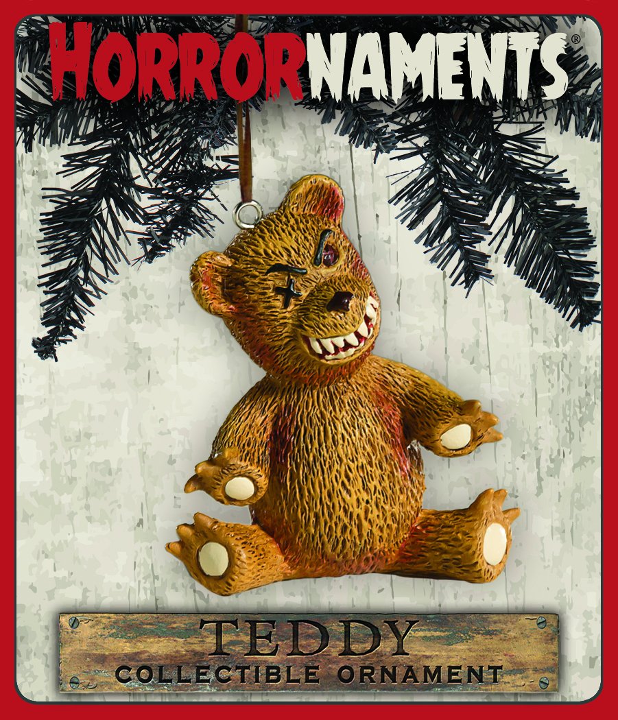 Creepy Teddy Bear Horror Ornament - Scary Prop and Decoration for Halloween, Christmas, Parties and Events - By HorrorNaments  - Like New