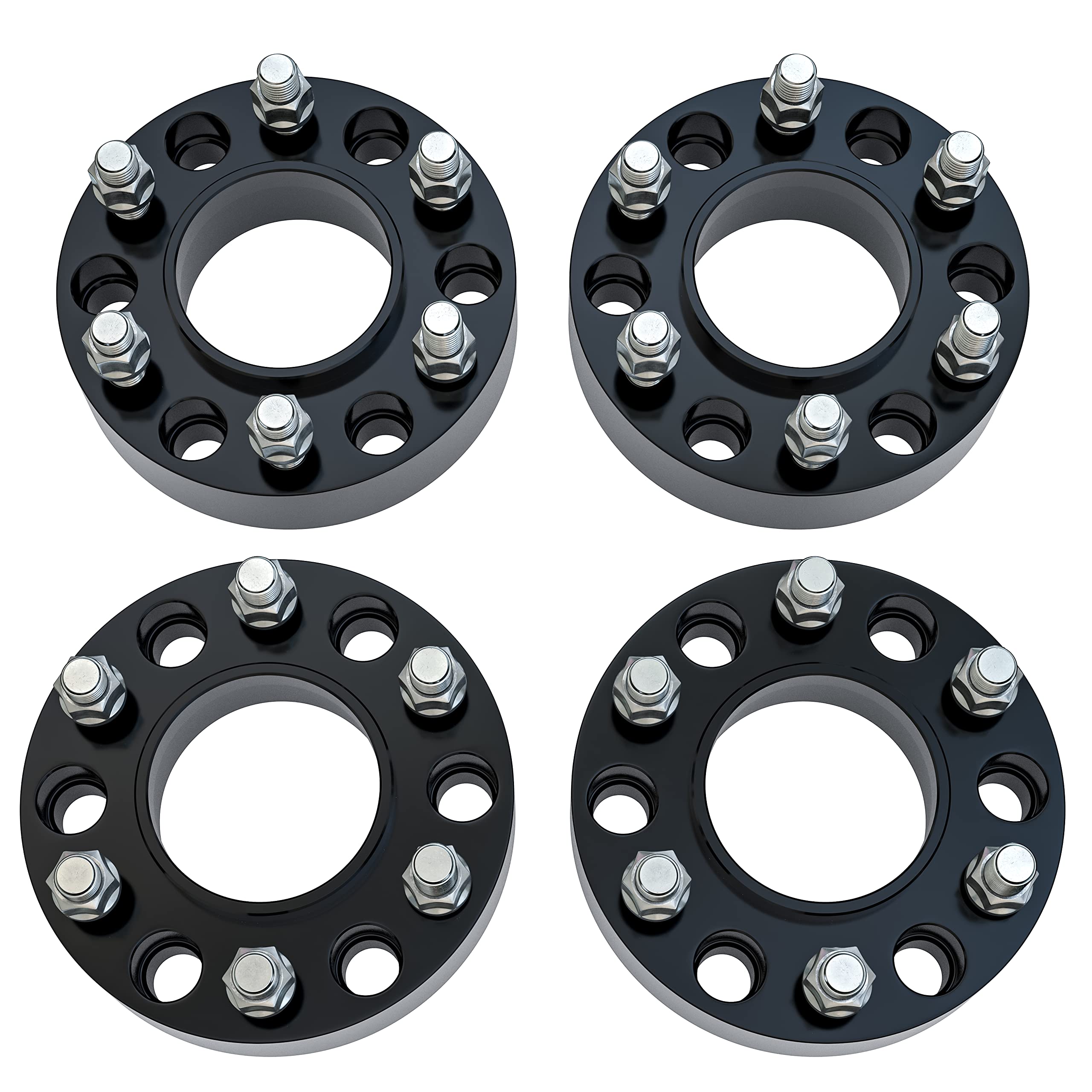 Wheel Spacers 1.5 Inch Set of 4-6 Lug 38mm Real Forged Hub Centric Adapter 6x139.7mm - Compatible with Cadillac, Chevy, GMC - 1995-2022 - Silverado, Sierra, Avalanche, Yukon - 6x5.5 Wheel Spacers  - Very Good