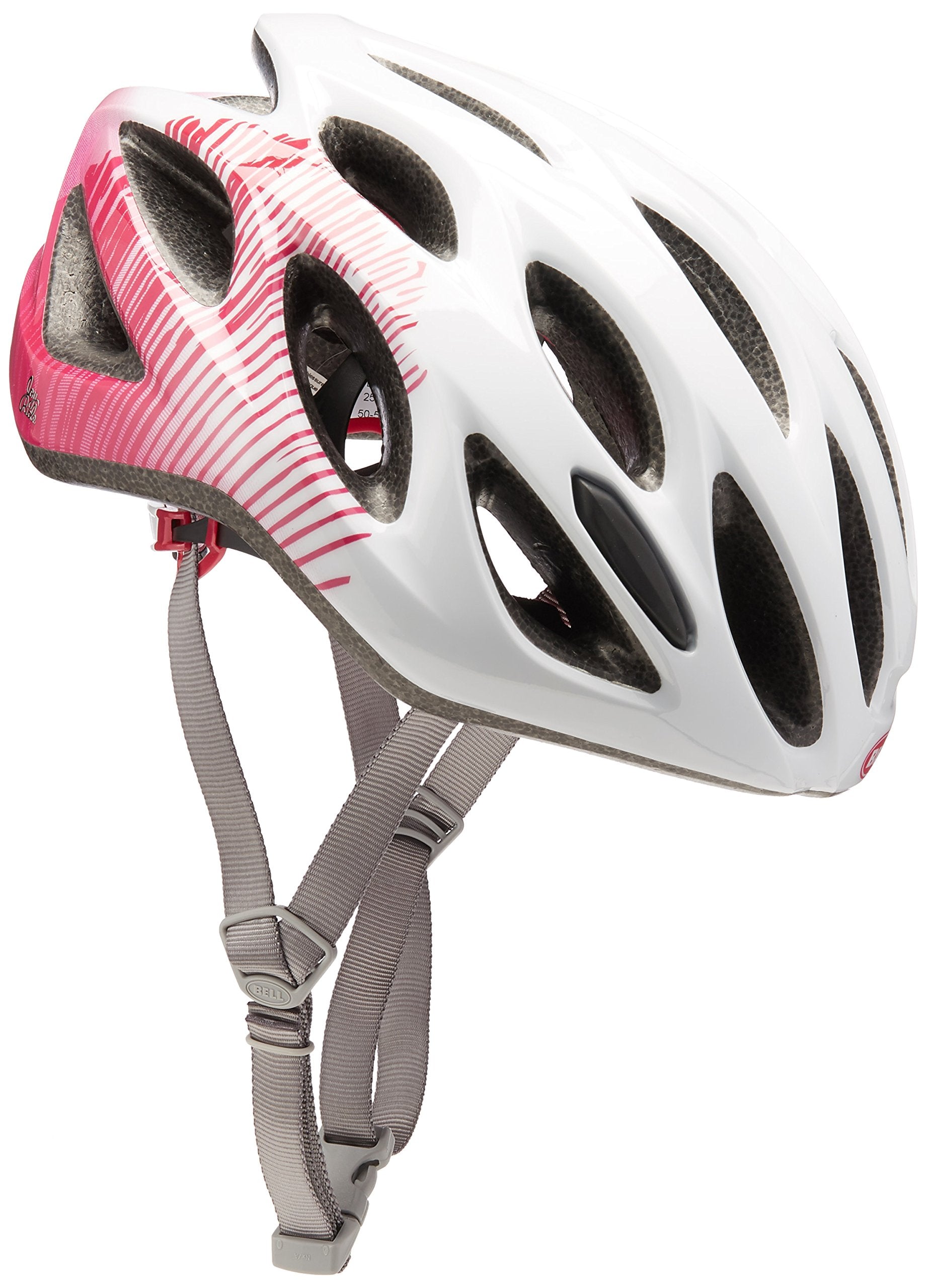 Bell Tempo Women's Bike Helmet (Gloss White/Cherry Fibers - Joy Ride (2018), 50-57cm)  - Like New