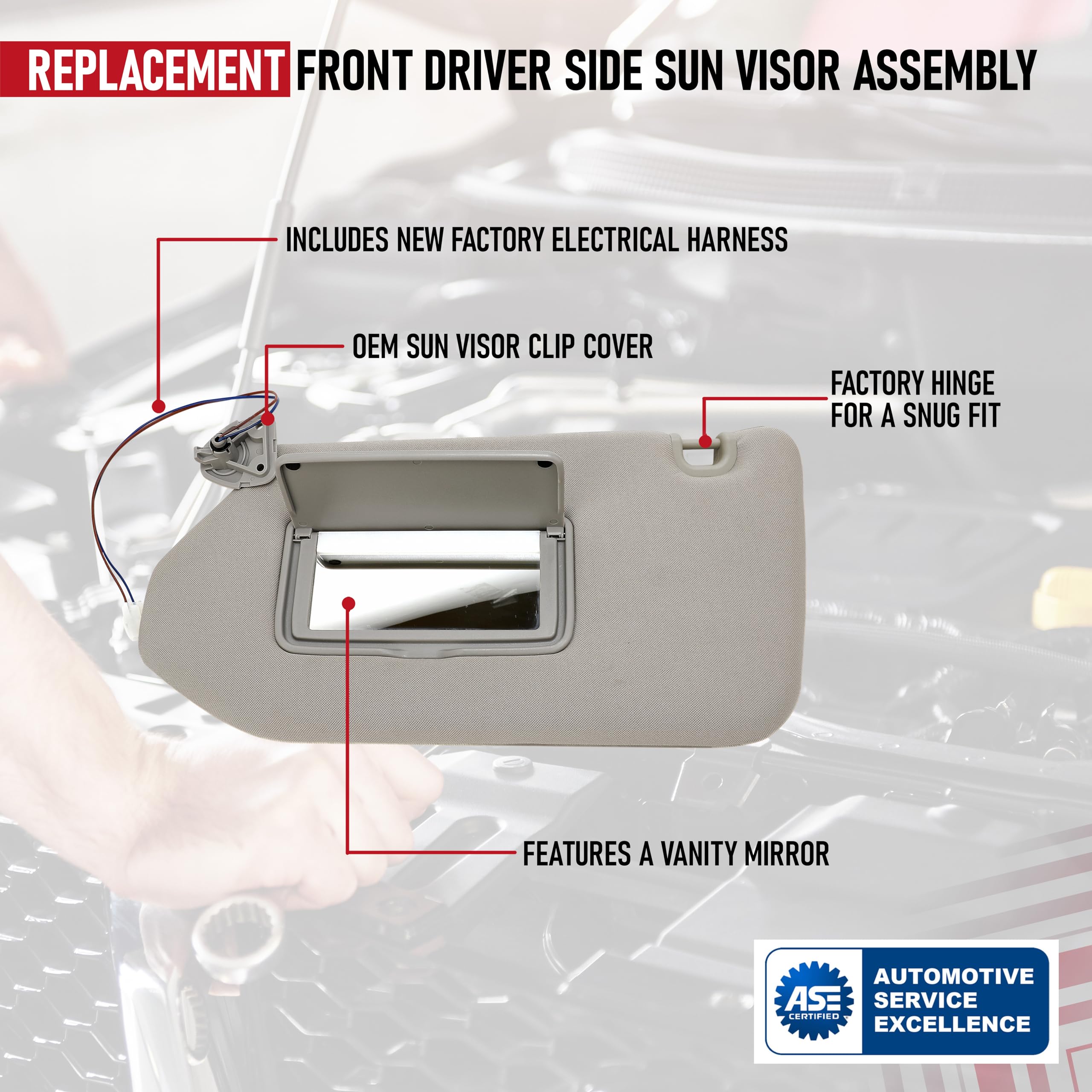 Sun Visor Tan for Nissan  - Very Good