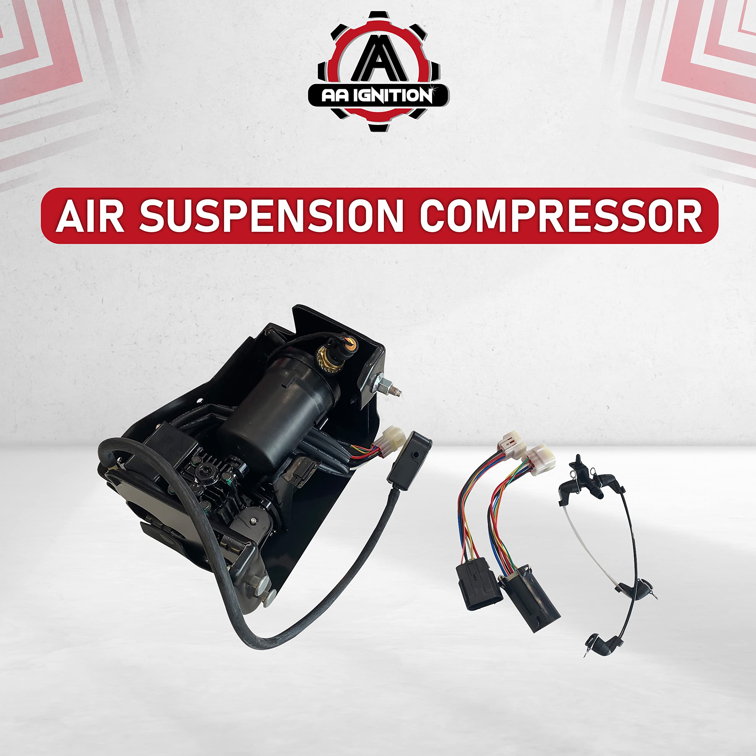 Replacement Air Suspension Compressor With Bracket  - Like New