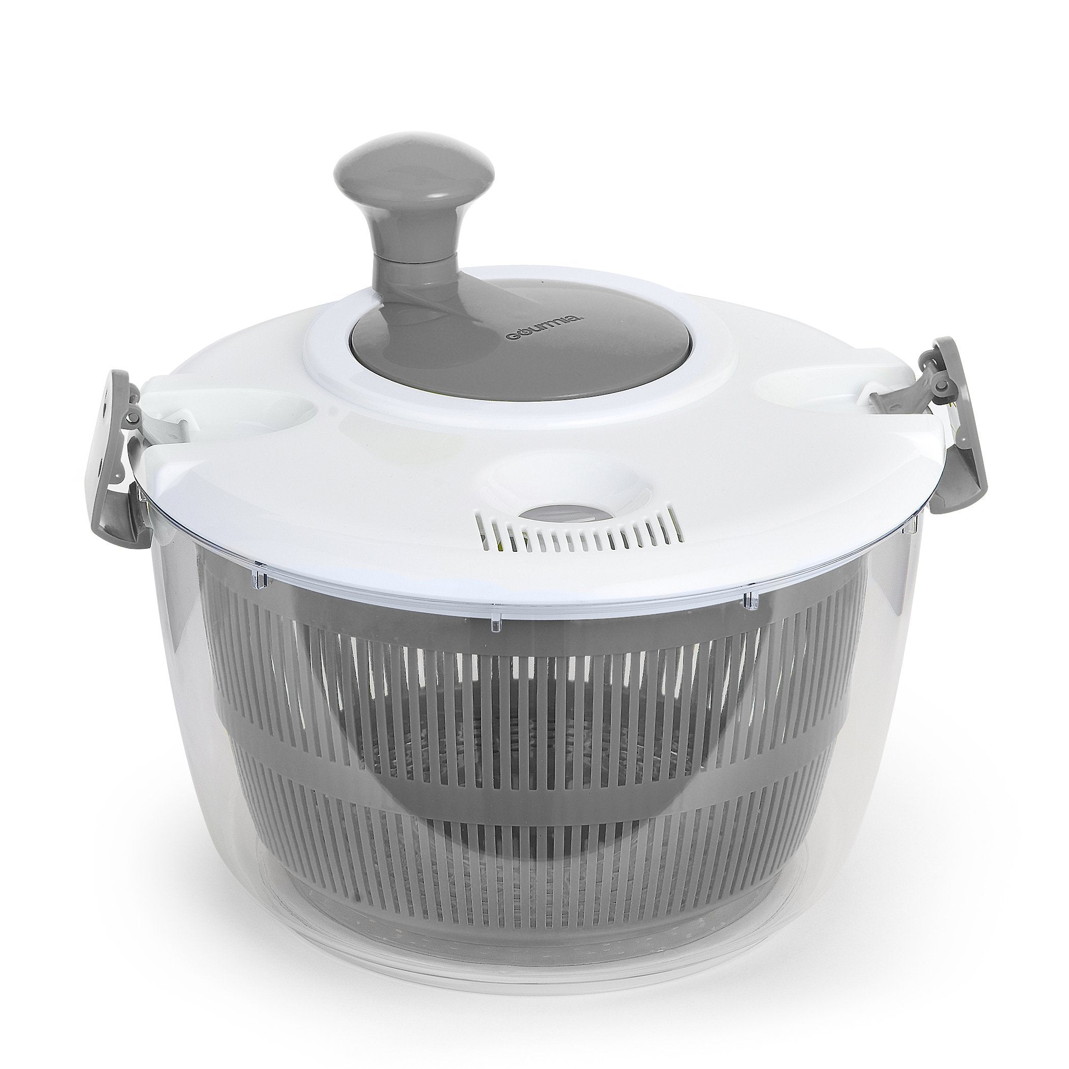Gourmia GMS9100 Collapsible Salad Spinner Manual Veggie & Lettuce Dryer With Crank Handle & Folding Design Extra Large Capacity, Durable BPA free food safe material,Green  - Like New