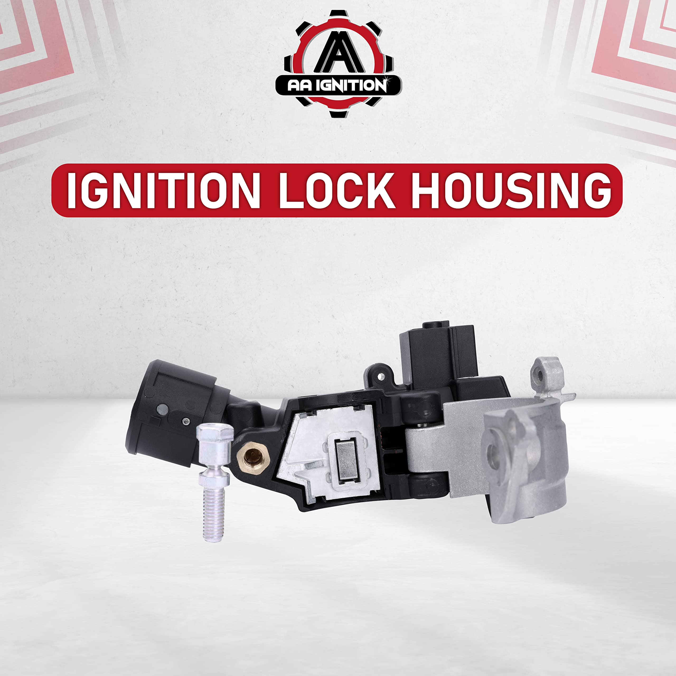 Replacement Ignition Lock Housing - Replaces 8L8Z3511B, 8L8Z3511C, 9L8Z-3511-A, ZZCB66160, ZZDB66160, 989-019 - Compatible with Ford, Mazda and Mercury Vehicles - Focus, Escape, Tribute, Mariner  - Like New