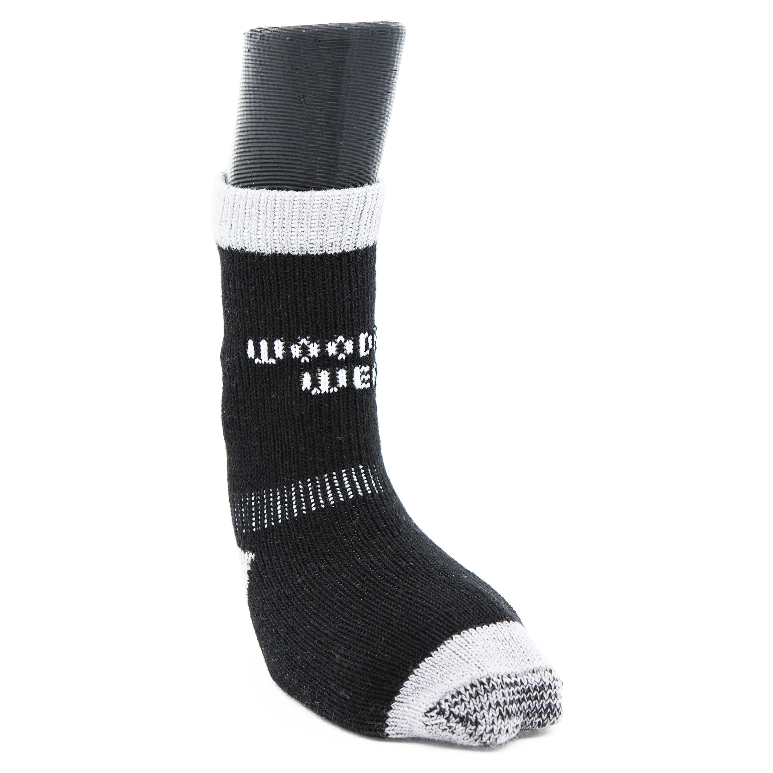 Woodrow Wear, Power Paws Greyhound Edition Advanced Dog Socks, Black Grey