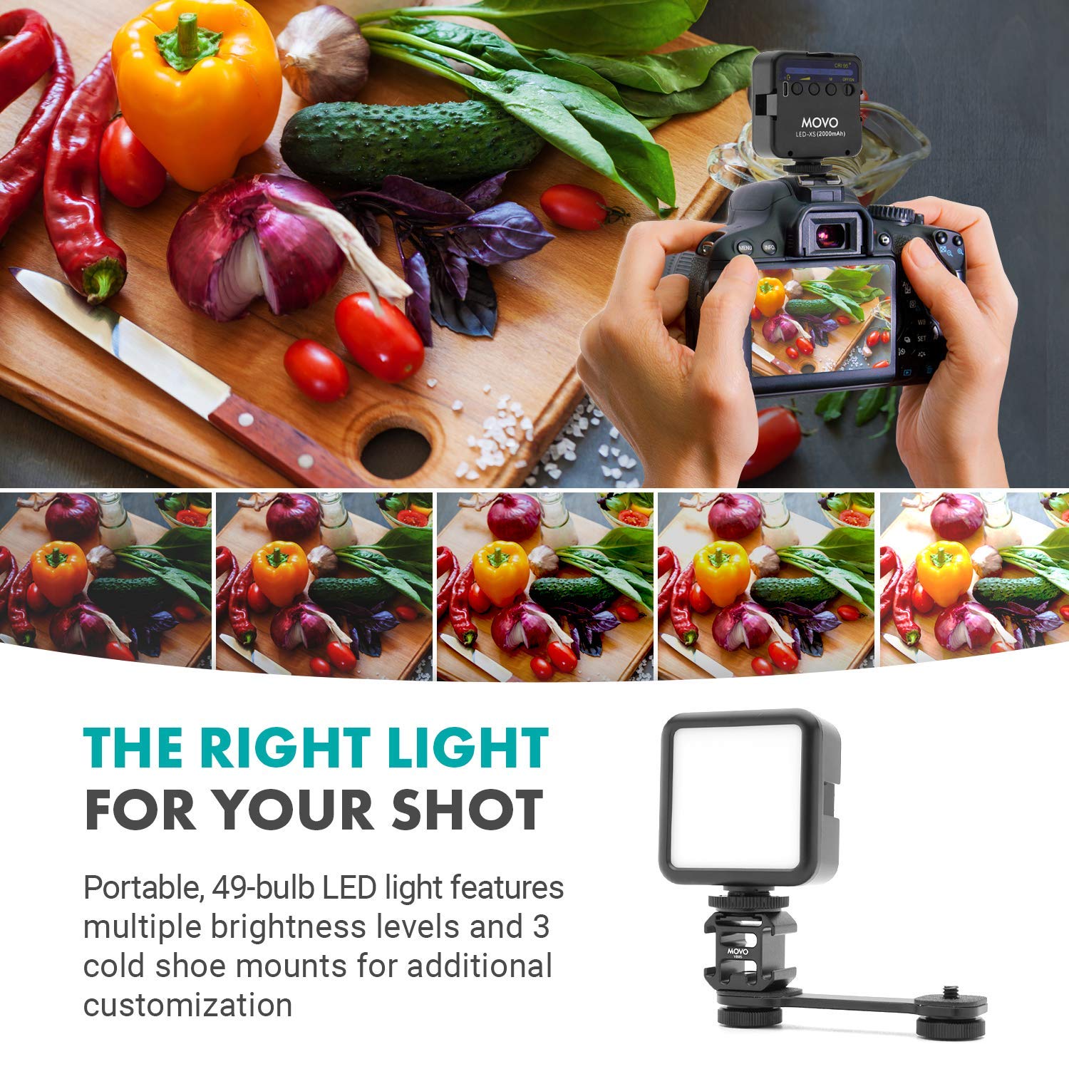 Movo iVlog3 Smartphone Video Bundle with Movo VXR10-PRO Directional Microphone, Mini Tripod, LED Camera Light, Wide-Angle Lens - Cell Phone Tripod Stand - External Microphone for iPhone and Android  - Very Good