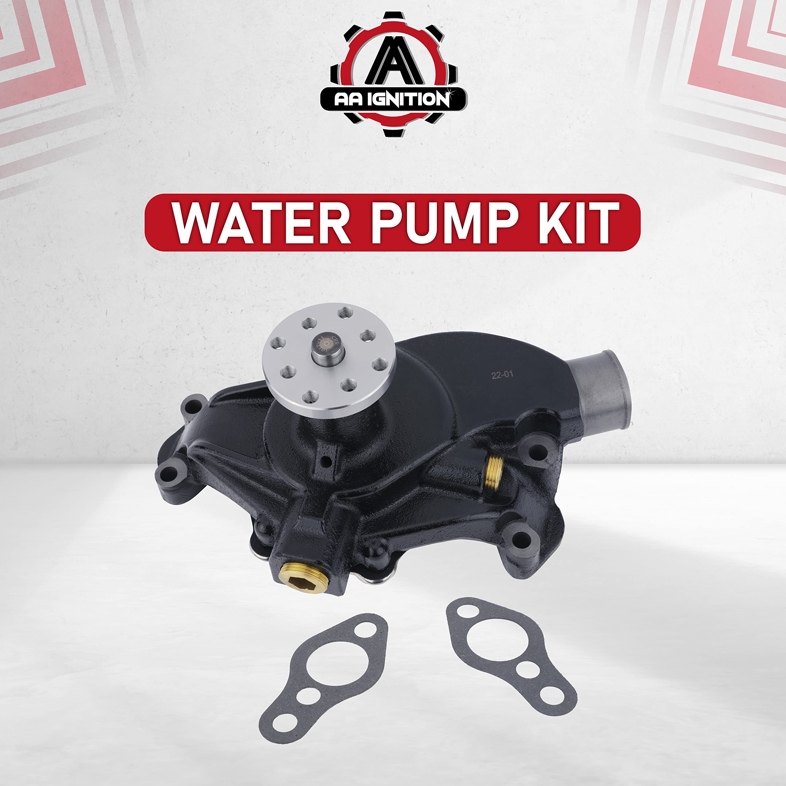 Replacement Water Pump Kit - Compatible with Mercruiser, Stern Drive, Volvo Penta, 1968-1998 OMC, Chrysler and Indmar - Inboard Engines - Replaces 8M0113734, 18-3599-2, 15201, 9-42606, 8503991  - Like New