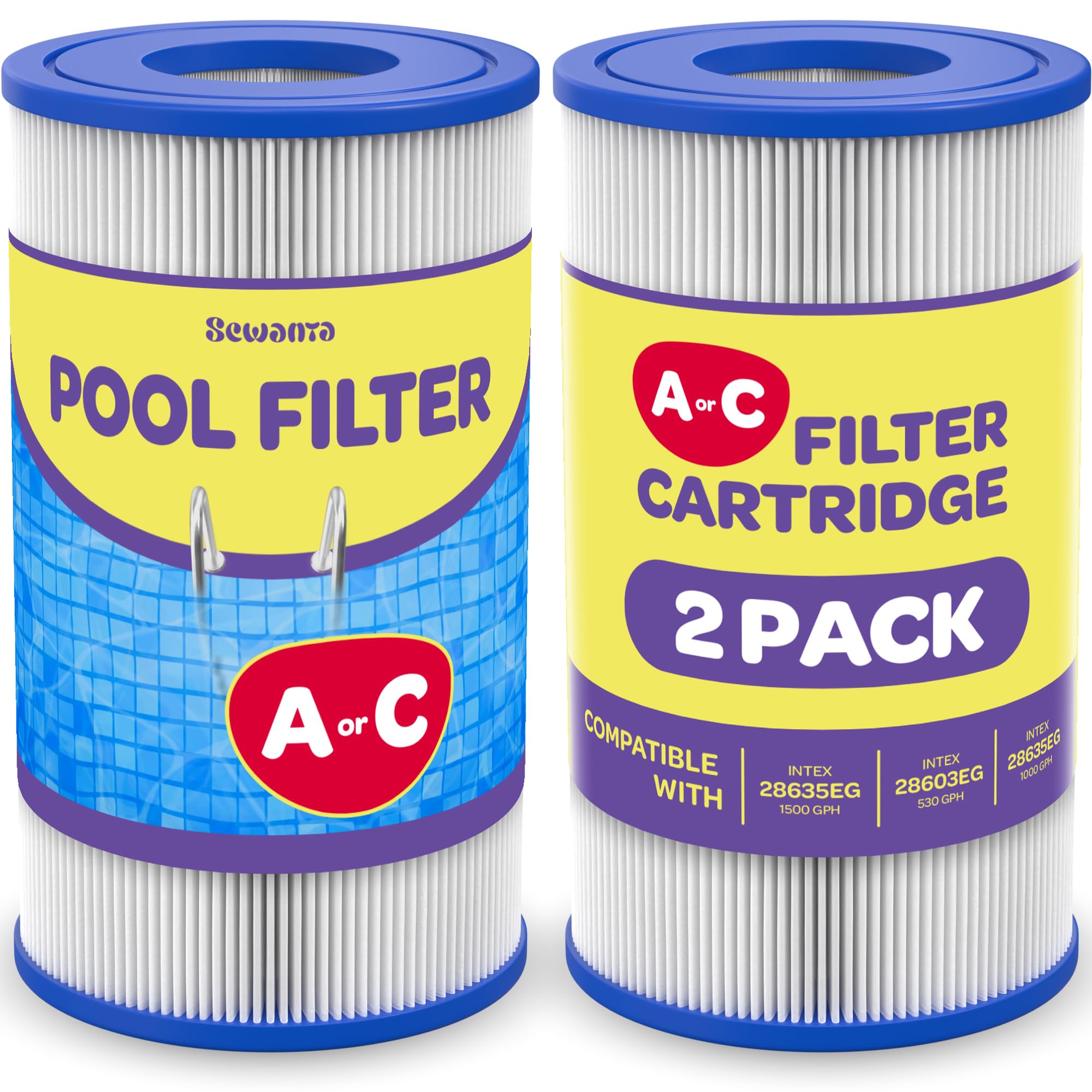 Filters type a or c, hot tub filter,  - Acceptable