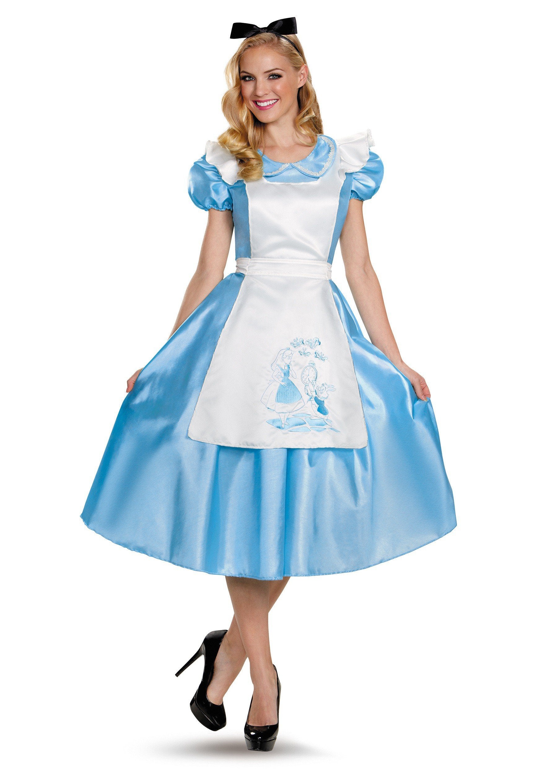 Disguise Costumes Classic Alice Deluxe Costume (Adult), Large (12-14)