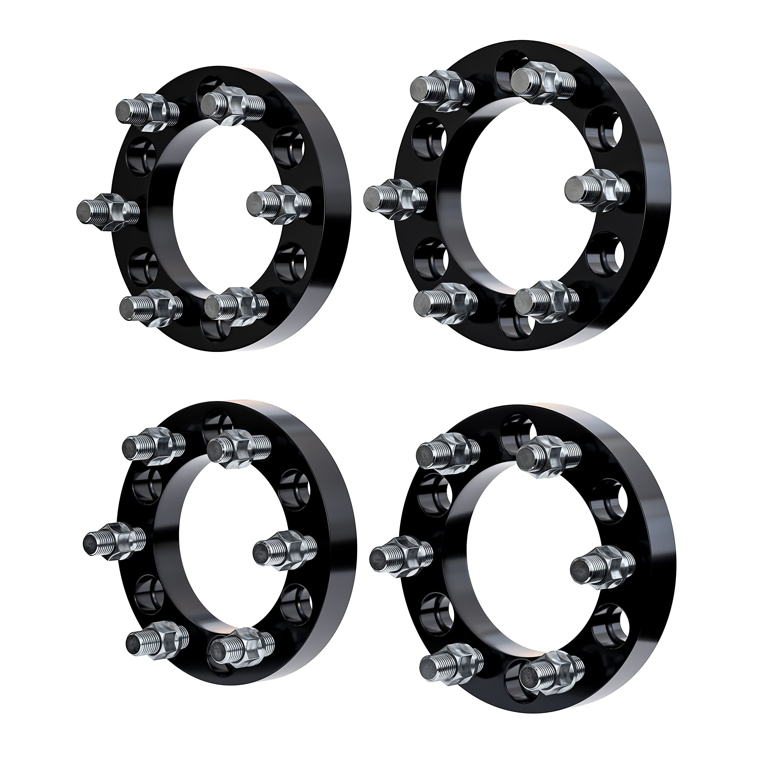 Wheel Spacer Set of 4-6 Lug 1 inch Wheel Spacers Thick 25mm Lug Centric 6x5.5 - Compatible with Cadillac, Chevy, GMC - 1993-2022 - Escalade, C2500, Tahoe, Silverado 1500, Sierra Denali, Yukon  - Very Good