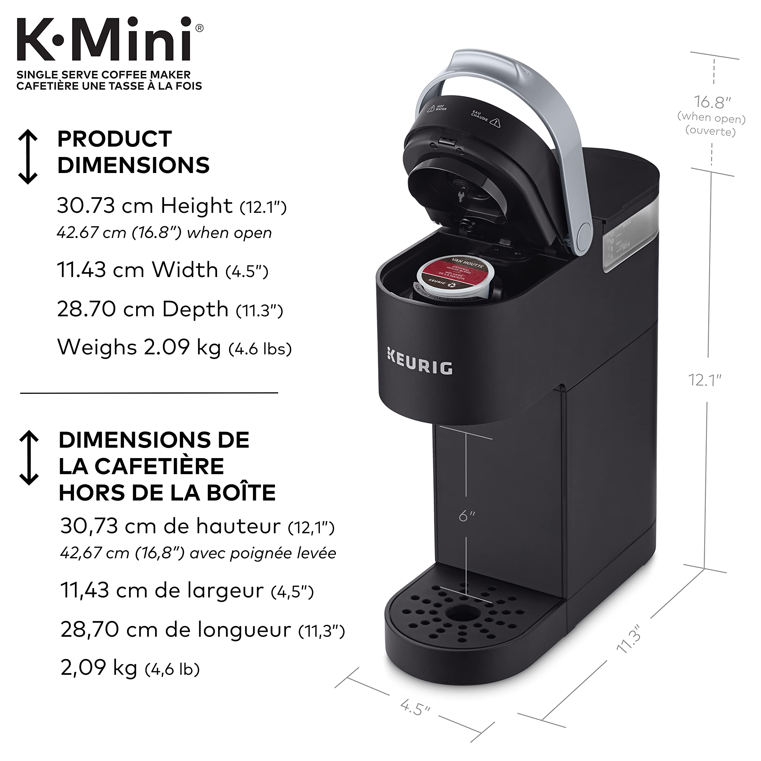 Matte Black Hot Beverage K-Mini Dispenser  - Very Good