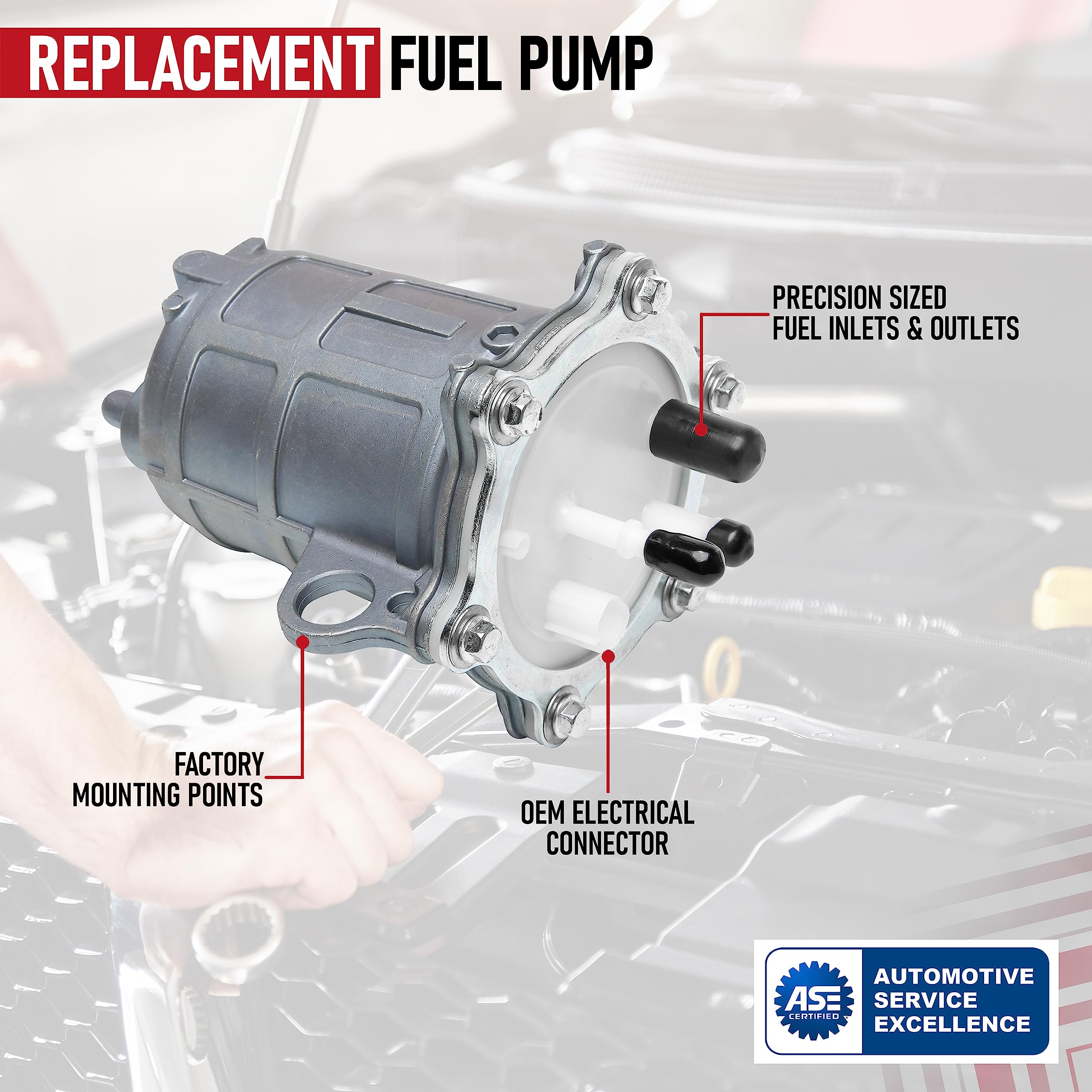 Replacement Fuel Pump - Compatible with Honda ATV 4x4 2x4-2012-2013 Foreman 500 TRX500, 2007-2014 Rancher 420 TRX420, 2008-2009 TRX700XX - Replaces 16700-HP5-602  - Like New