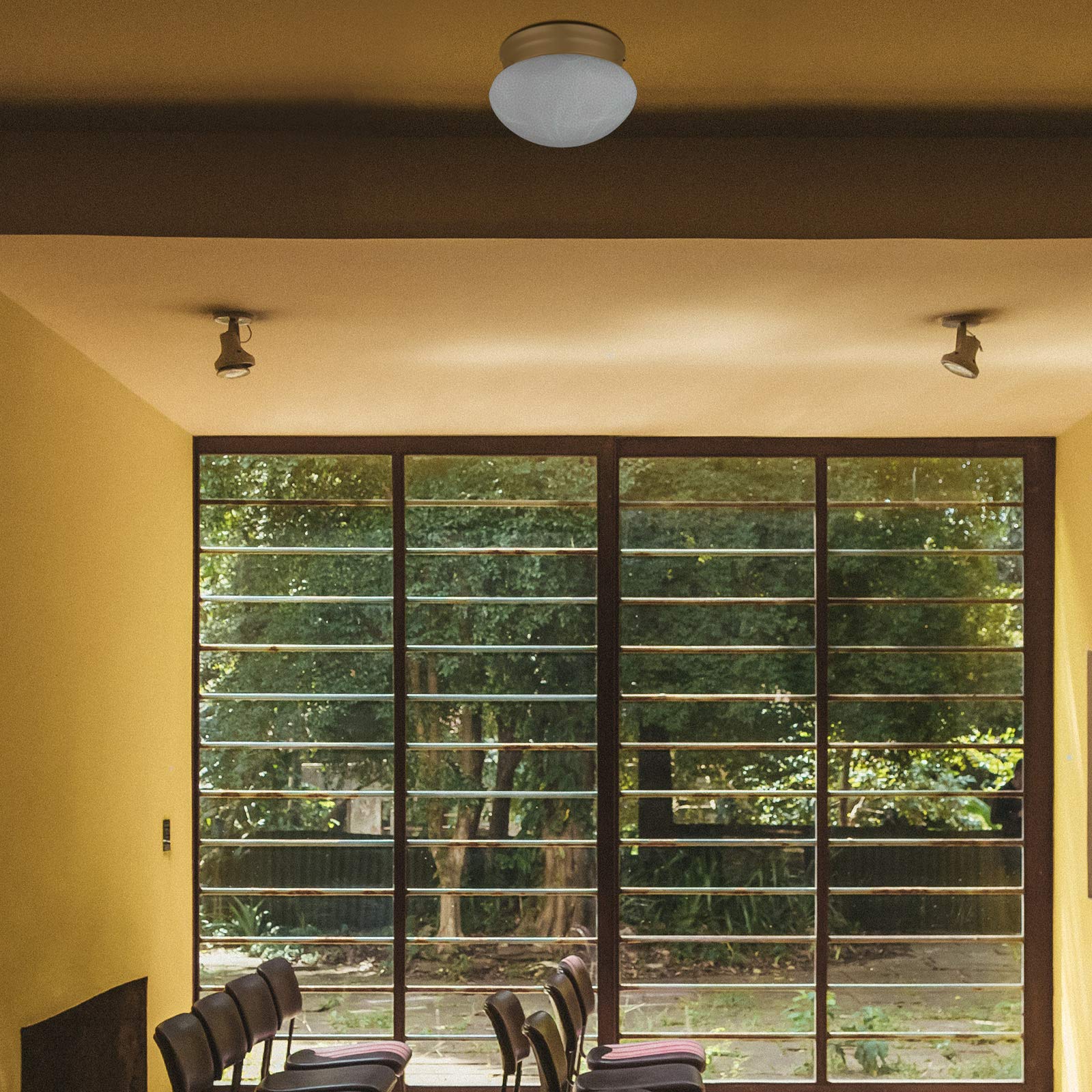 Mushroom Glass Shade  - Like New