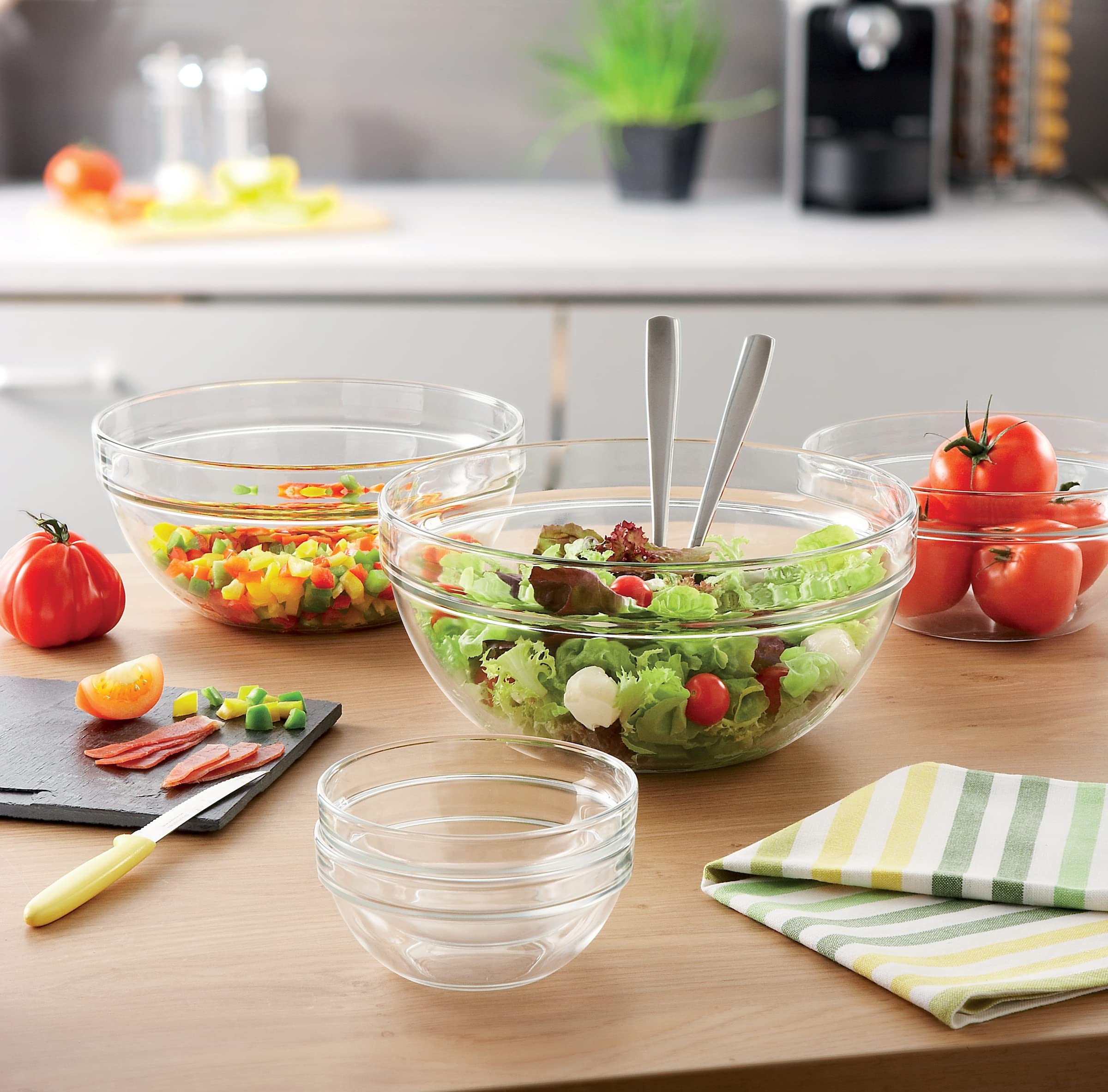Luminarc Stackable Bowl Set  - Like New
