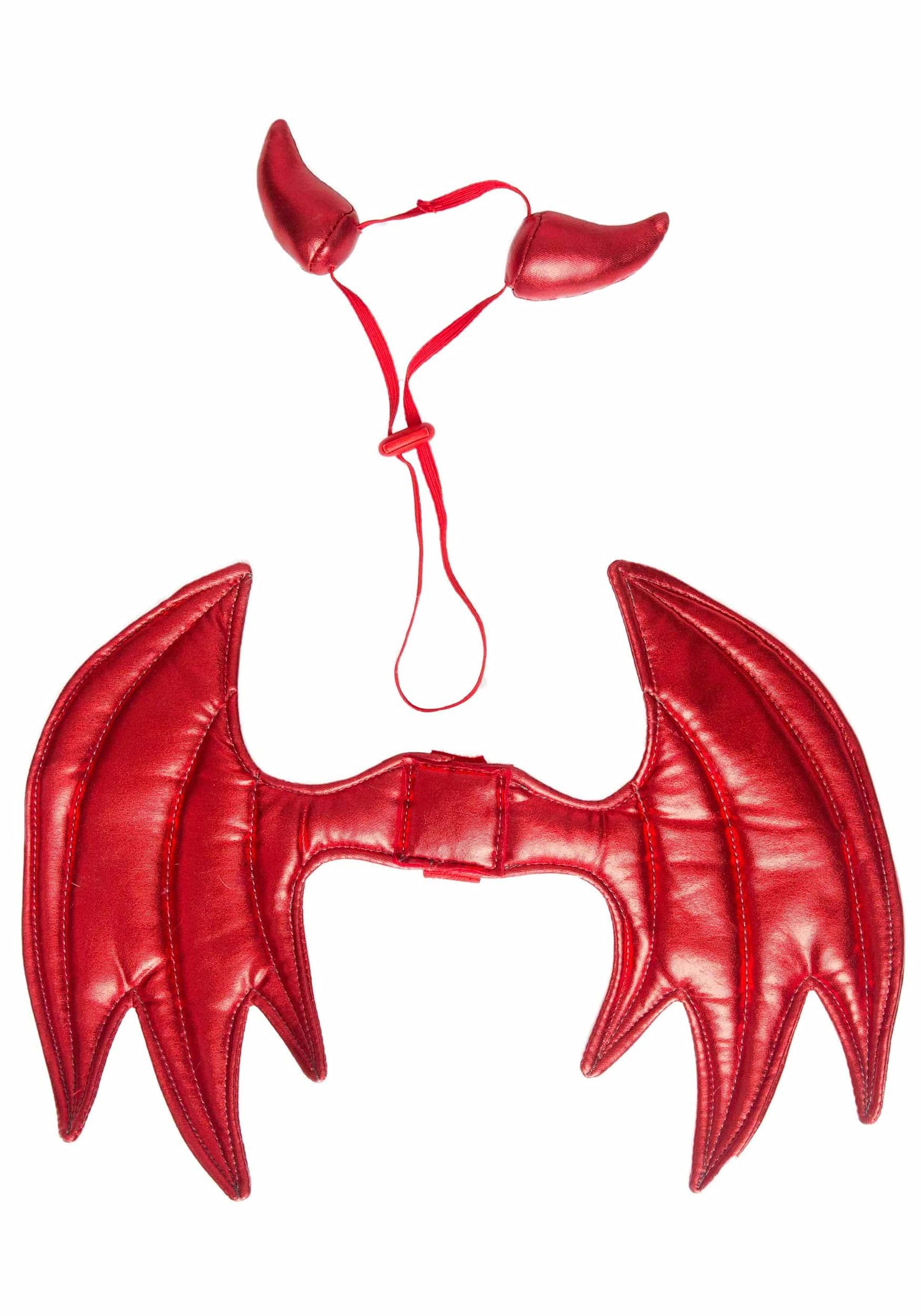 Pet Krewe Devil Dog Costume - Halloween Costumes for Dogs - Attaches to Any Pet Harness, One Size Fits All Pets - Perfect for Halloween, Christmas Holiday, Parties, Photoshoots, Gifts for Dog Lovers  - Like New