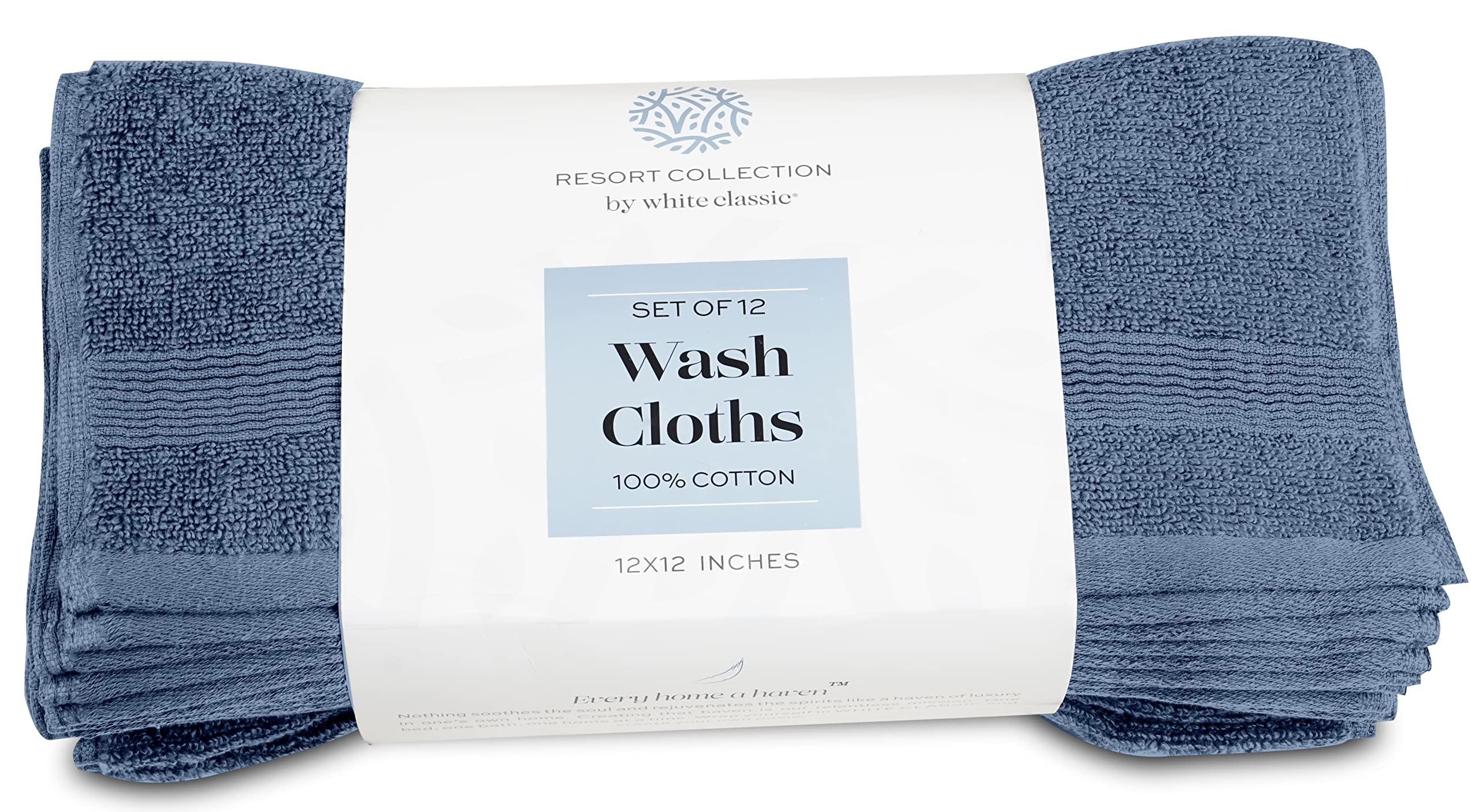 White Classic Resort Collection Cotton Towels  - Very Good