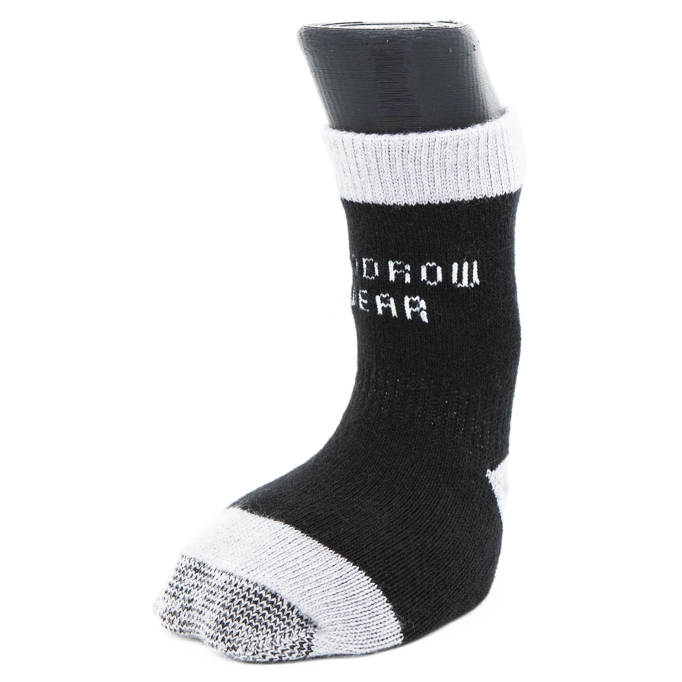 Woodrow Wear, Power Paws Advanced Dog Socks, Black Grey  - Like New