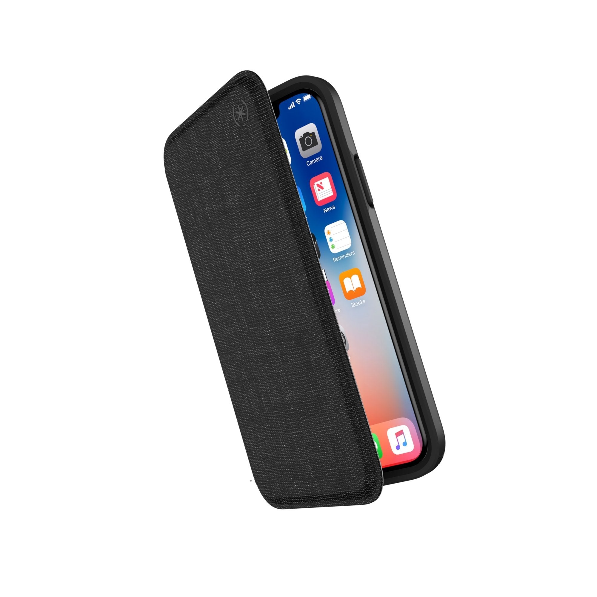 Speck Presidio Folio Case with Privacy Screen Protector and Secure Card Slot for iPhone X  - Like New