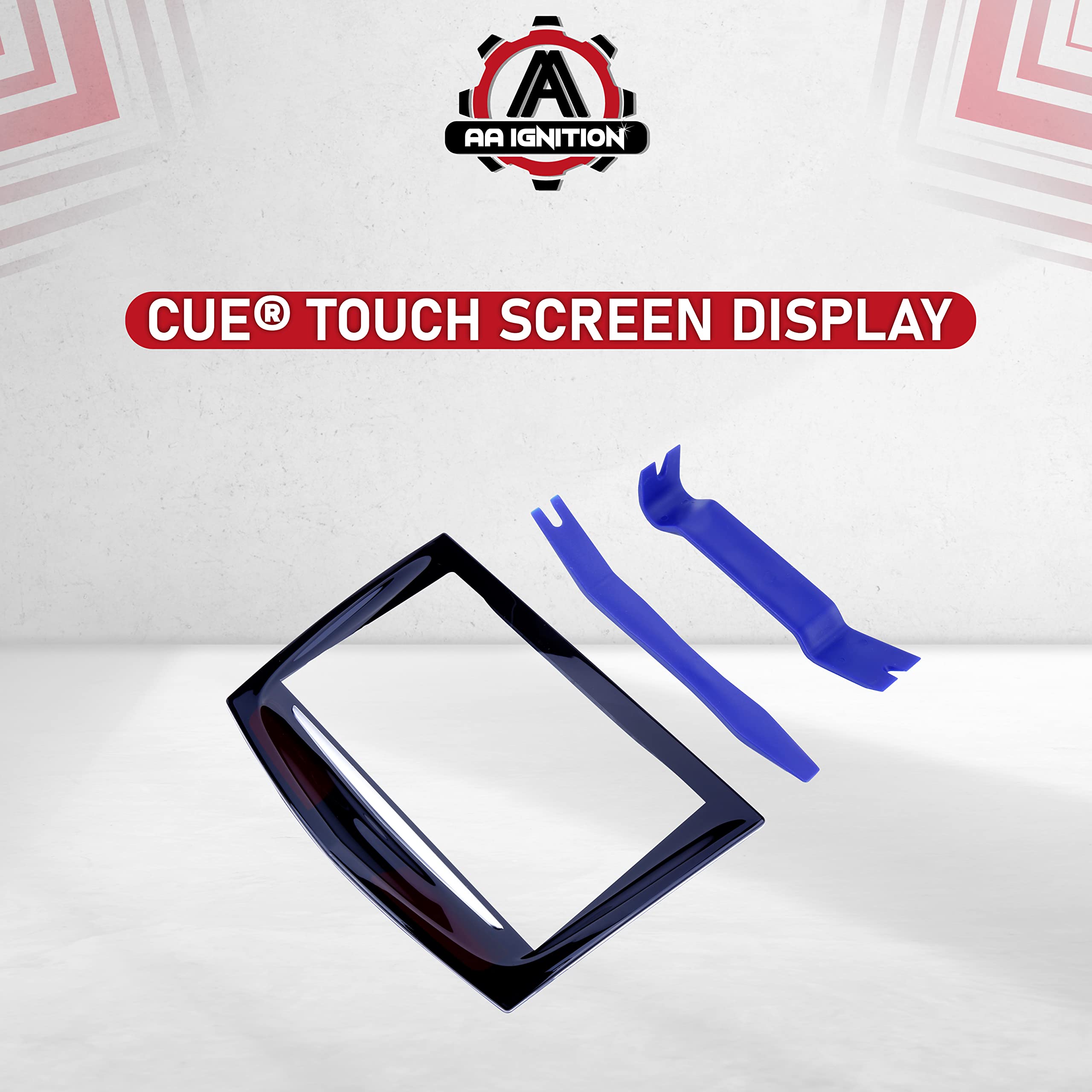 Replacement CUE Touch Screen Display - Compatible with Cadillac Vehicles - ATS, CTS, ELR, Escalade, ESV, SRX, XTS - Premium Gel-Free Infotainment Screen - Replaces Screens For 22980208, 22986276  - Like New