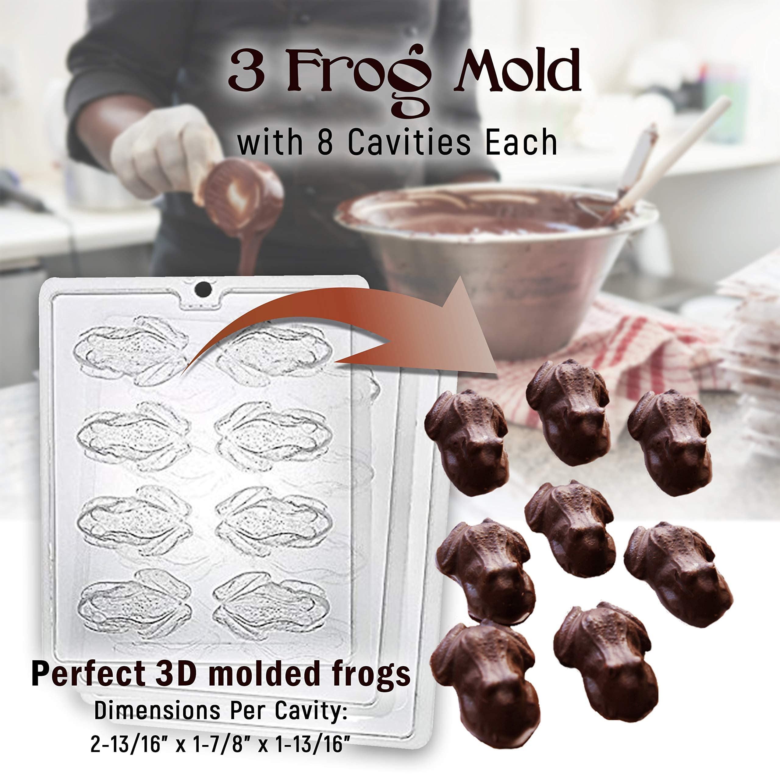 Molds For Chocolate - For Festive Cake Decorating, Desserts at Special Celebrations, and Birthday Candy Molds  - Like New