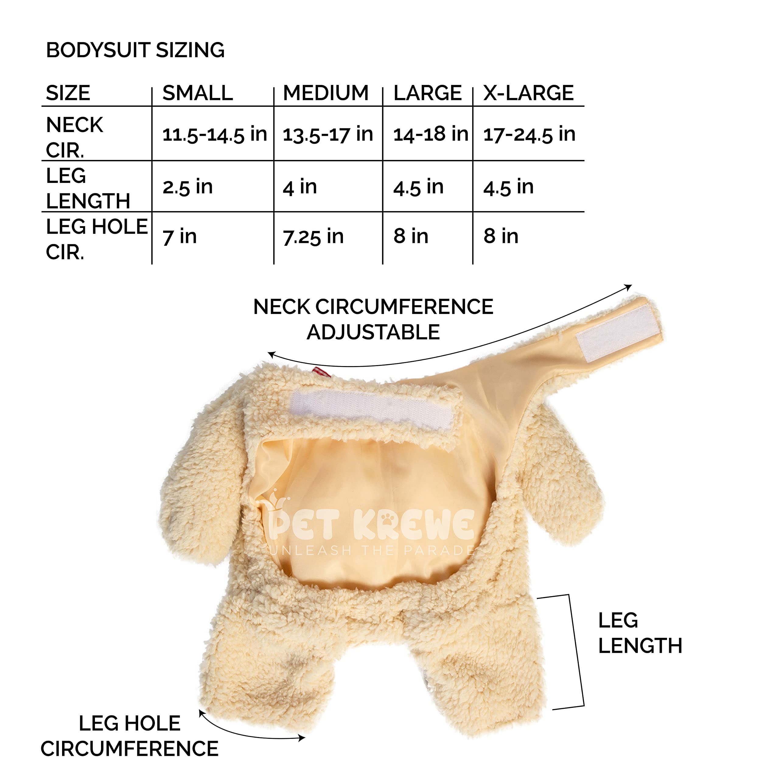 Pet Krewe Walking Teddy Bear Dog Costume - Fits Small, Medium, Large and Extra Large Pets - Perfect for Halloween, Christmas Holiday, Parties, Photoshoots, Gifts for Dog Lovers  - Like New