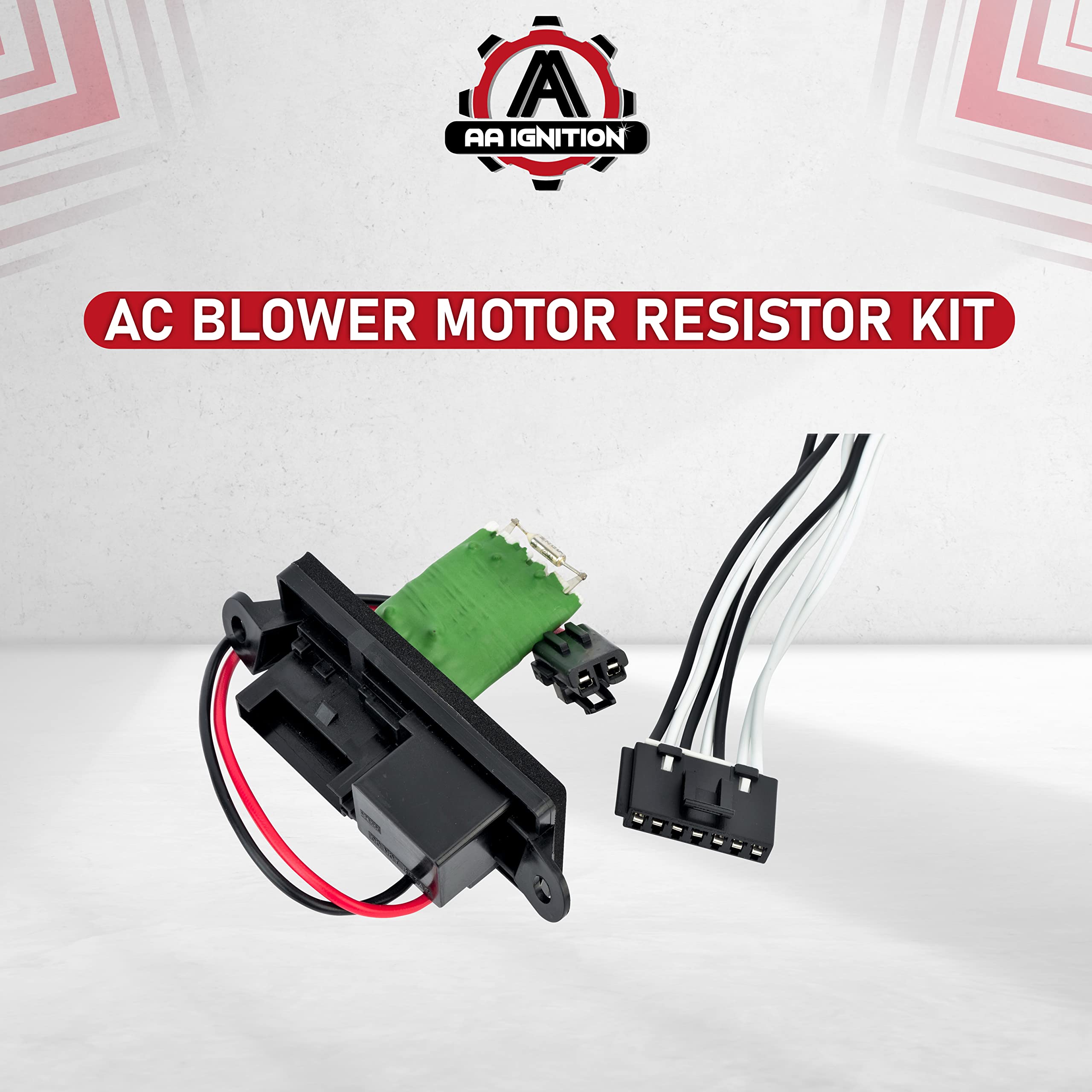 HVAC Blower Fan Resistor Harness Kit for Manual AC Controls- Replaces 22807122, 15305077, 973409 - Compatible with Chevy, Cadillac, GMC Vehicles - Escalade, Avalanche, Silverado, Tahoe, Sierra, Yukon  - Very Good