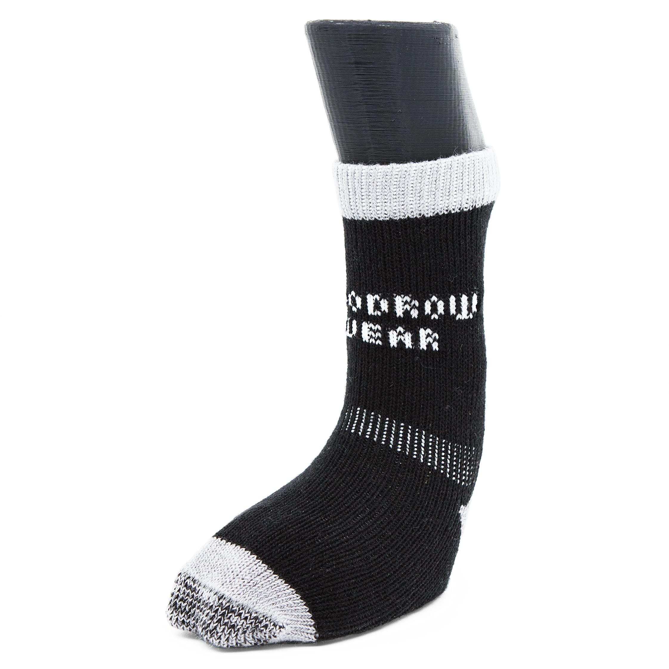 Woodrow Wear, Power Paws Greyhound Edition Advanced Dog Socks, Black Grey