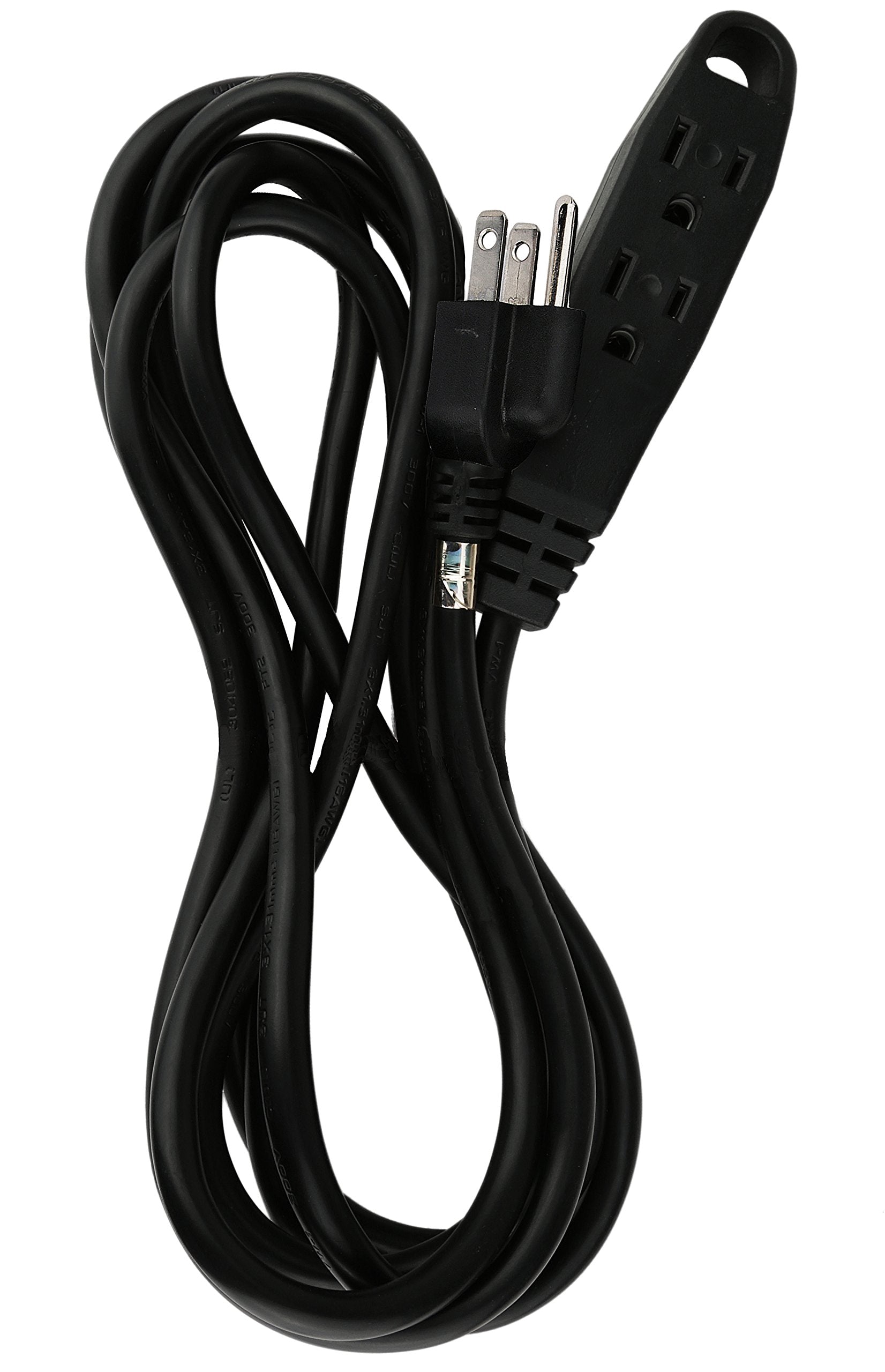 BindMaster Extension Cord/Wire Power Cable, Indoor/Outdoor, 16/3 3 Outlet, 20 Feet, UL Listed, Black  - Like New