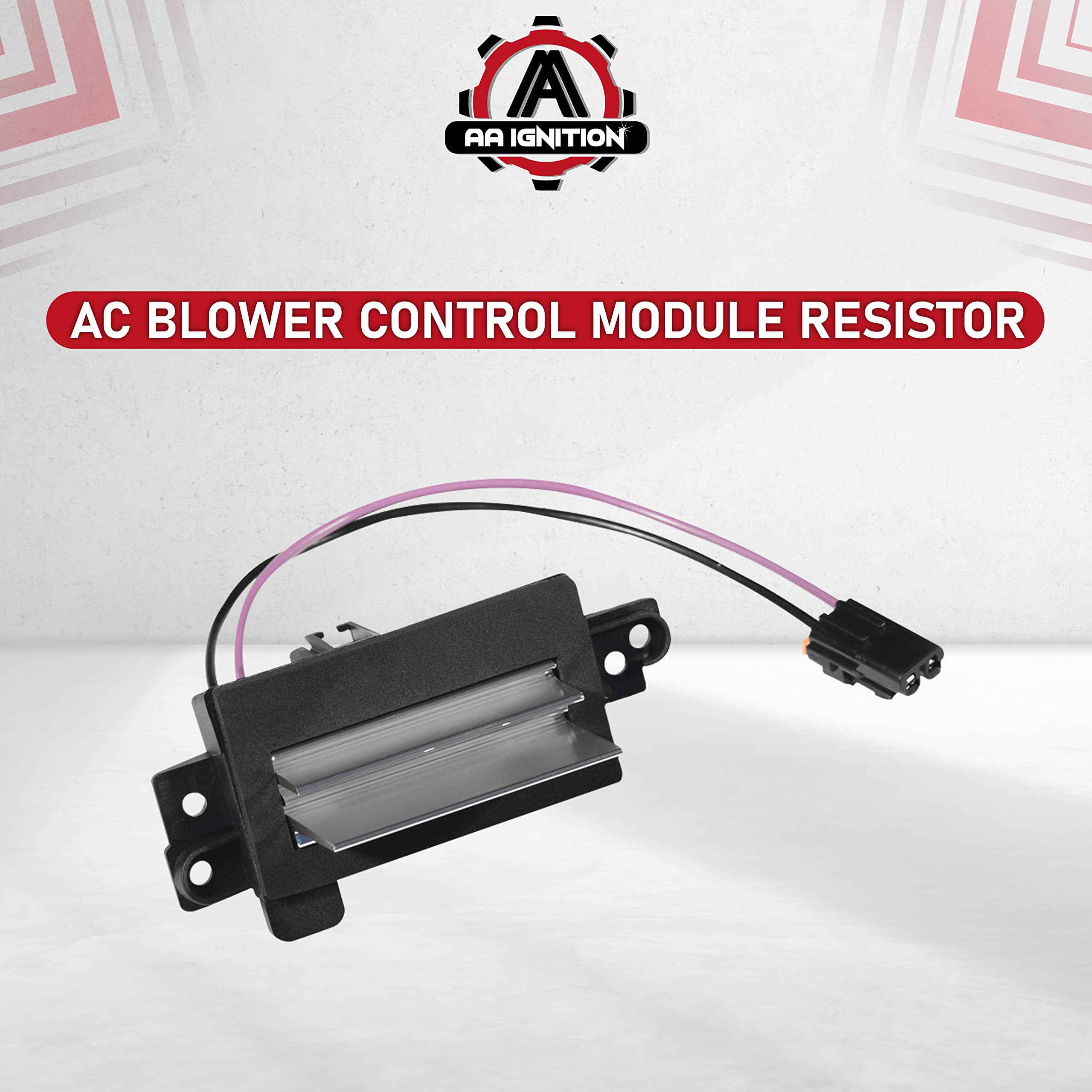 AC Blower Control Module - Replaces 1580567, 93803636, 89018778 - Compatible with Chevy, Cadillac, GMC and Other GM Vehicles - Silverado, Trailblazer, Envoy, Sierra, Rainier - Heater Blower Resistor  - Very Good