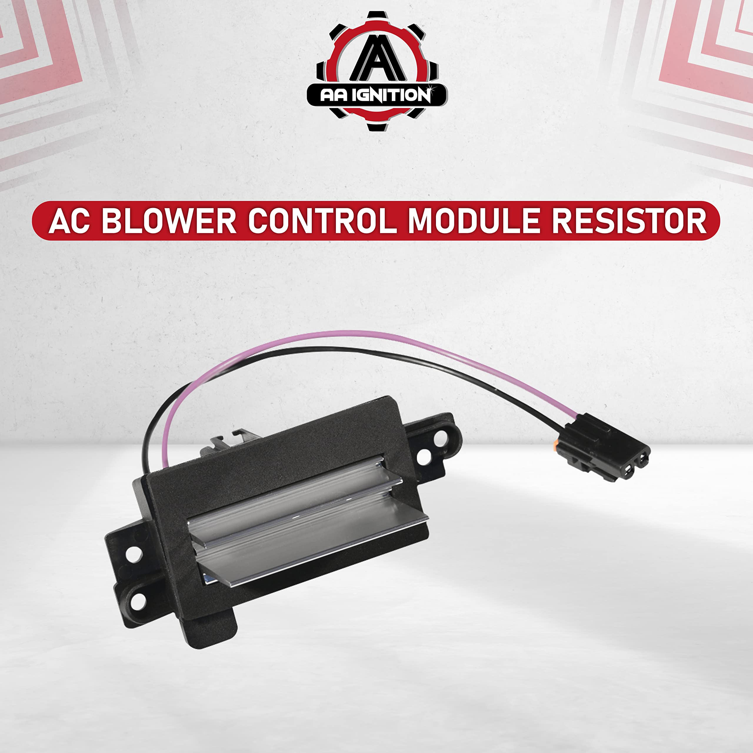 AC Blower Control Module - Replaces 1580567, 93803636, 89018778 - Compatible with Chevy, Cadillac, GMC and Other GM Vehicles - Silverado, Trailblazer, Envoy, Sierra, Rainier - Heater Blower Resistor  - Very Good