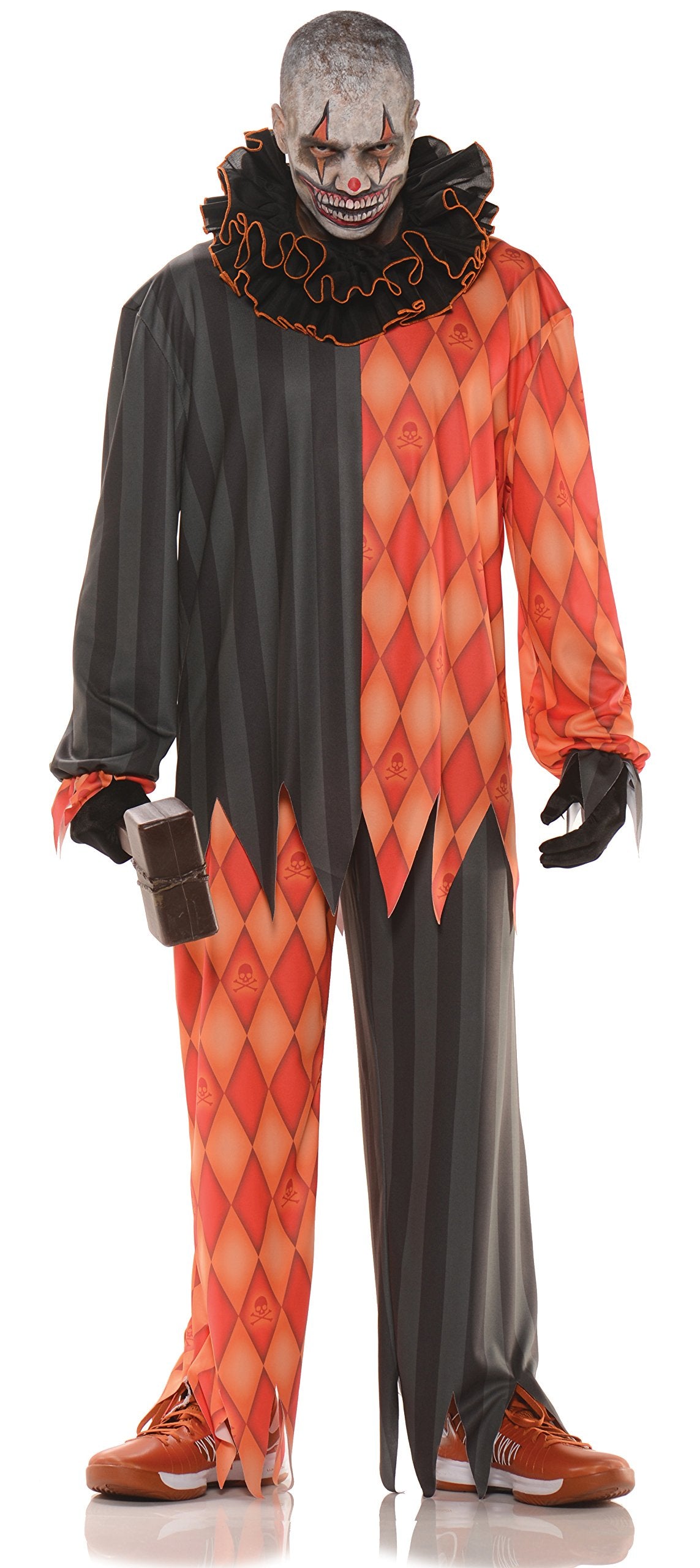 UNDERWRAPS Scary Adult Clown Costume - Men's Evil Clown Halloween Costume