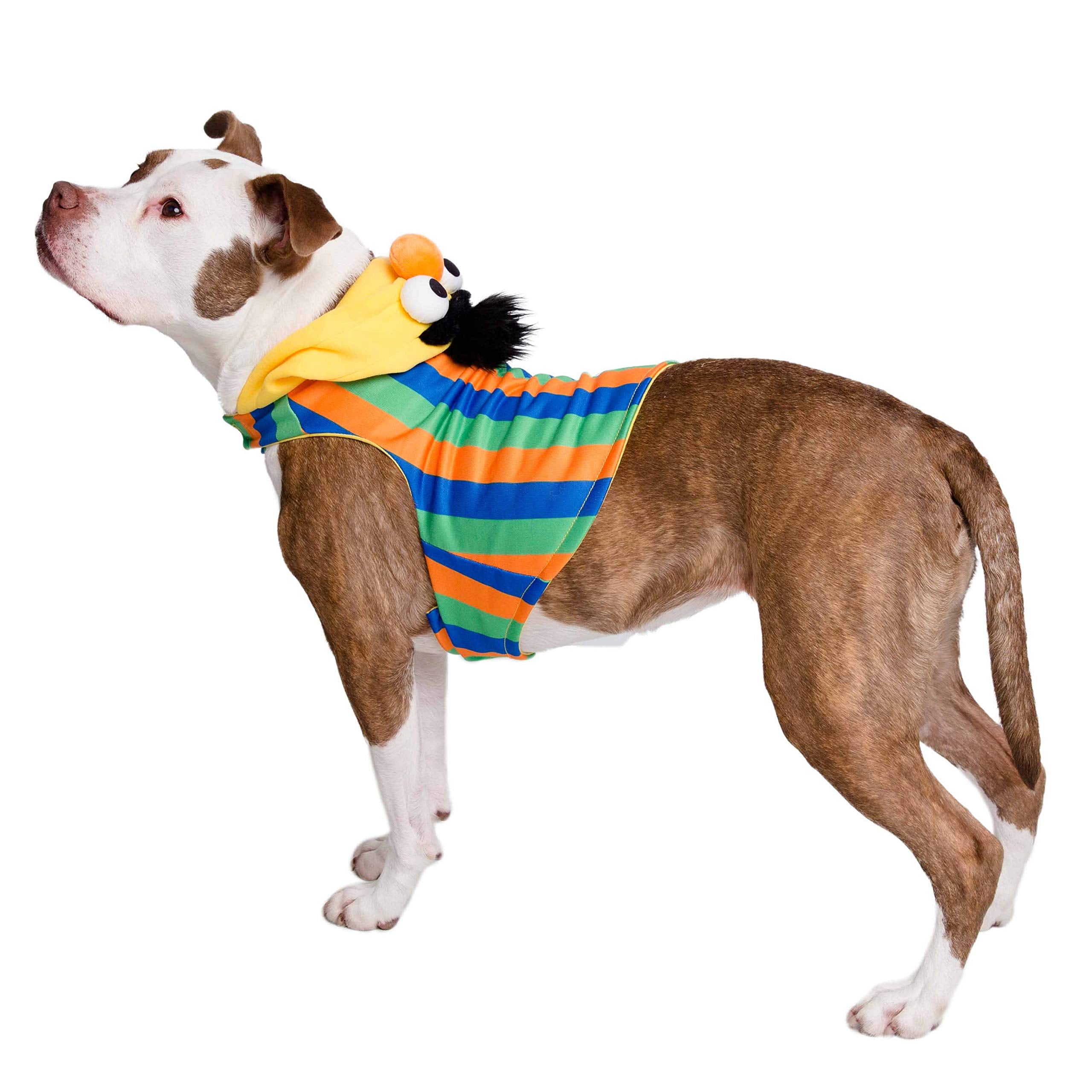 Pet Krewe Bert Costume - Sesame Street Bert Dog Costume - Fits Small, Medium, Large and Extra Large Pets - Perfect for Halloween, Christmas Holiday, Parties, Photoshoots, Gifts for Dog Lovers  - Like New