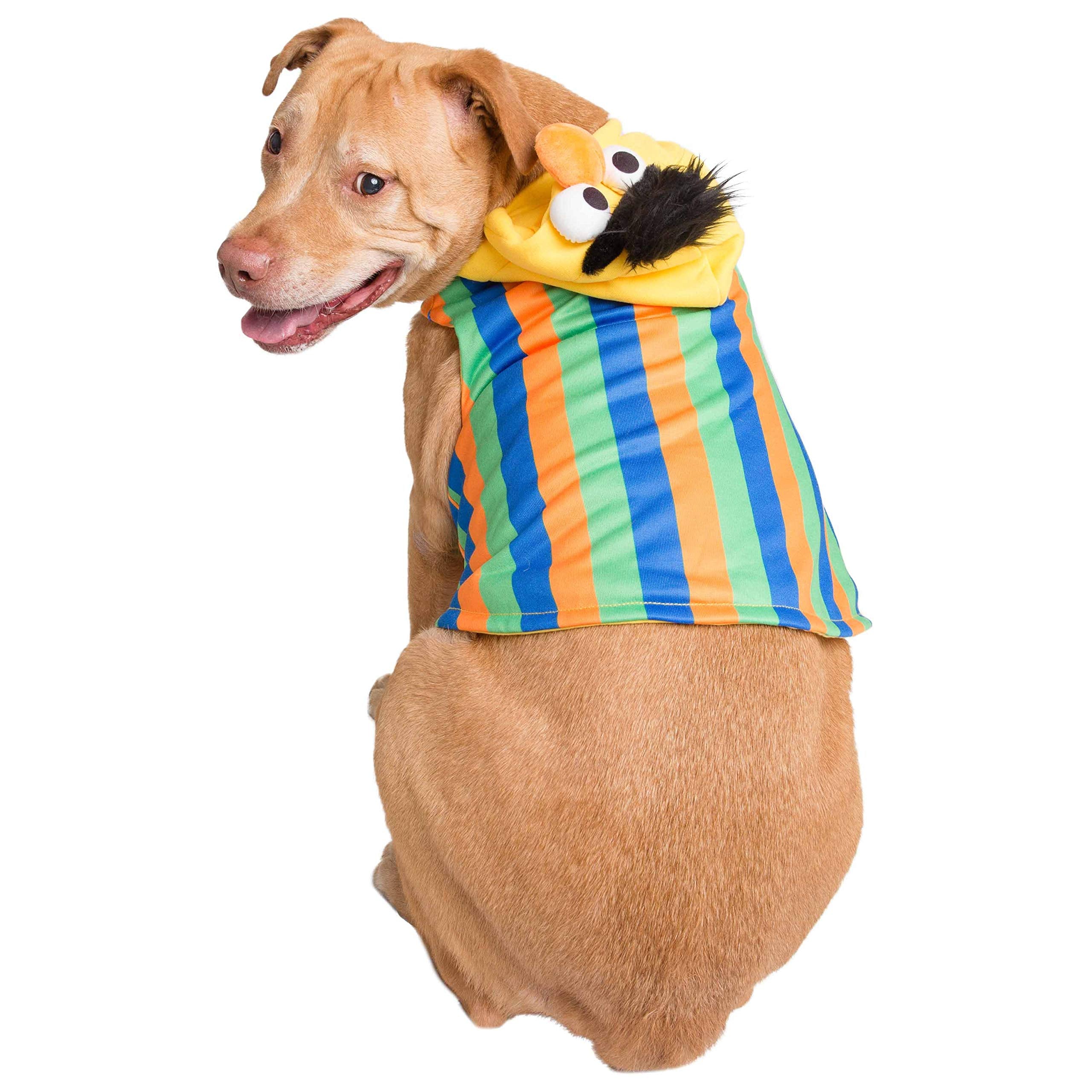 Pet Krewe Bert Costume - Sesame Street Bert Dog Costume - Fits Small, Medium, Large and Extra Large Pets - Perfect for Halloween, Christmas Holiday, Parties, Photoshoots, Gifts for Dog Lovers  - Like New