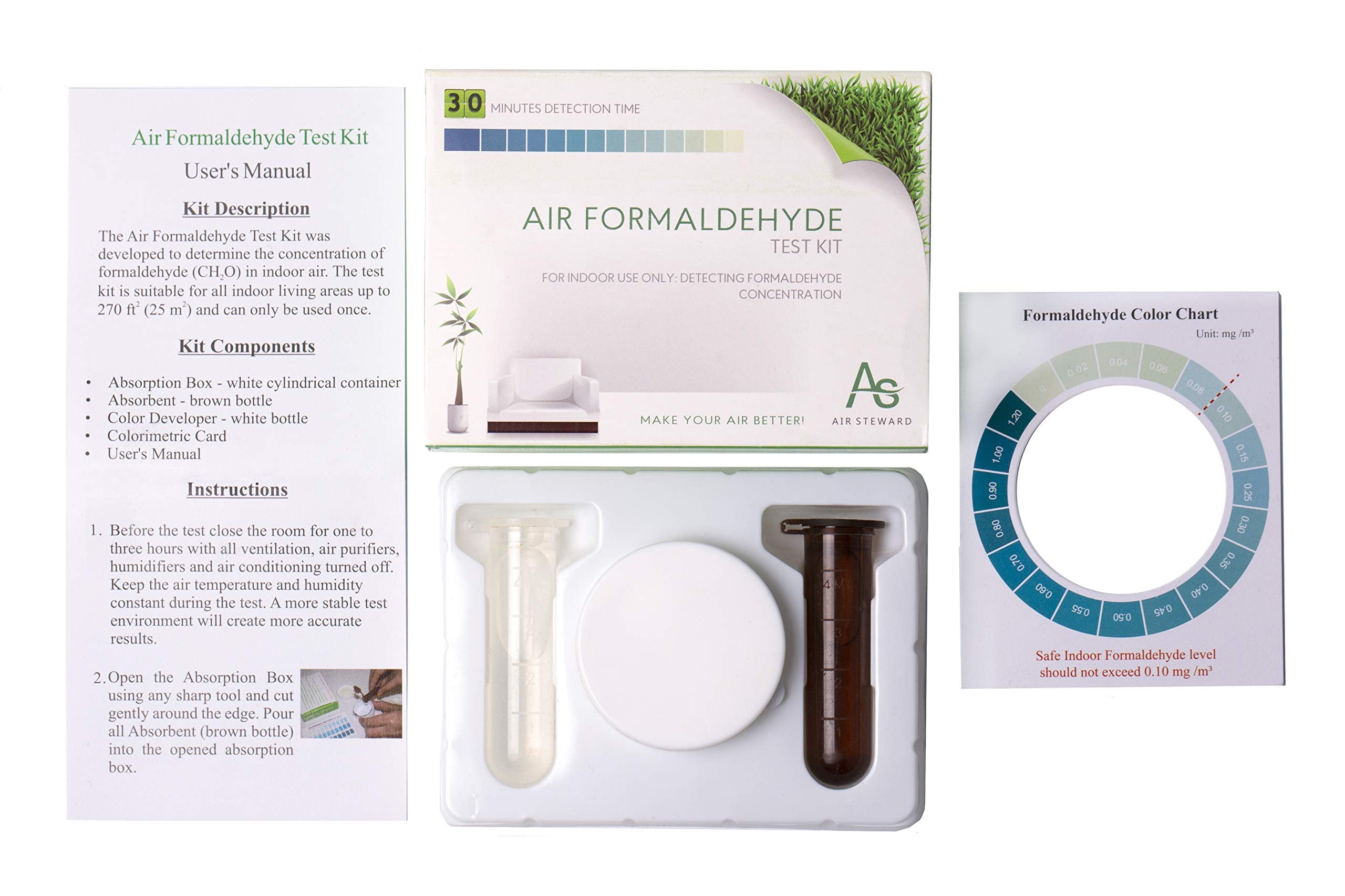 Air Formaldehyde (HCHO) DIY test kit - Know What's in the Air that Surrounds You  - Like New