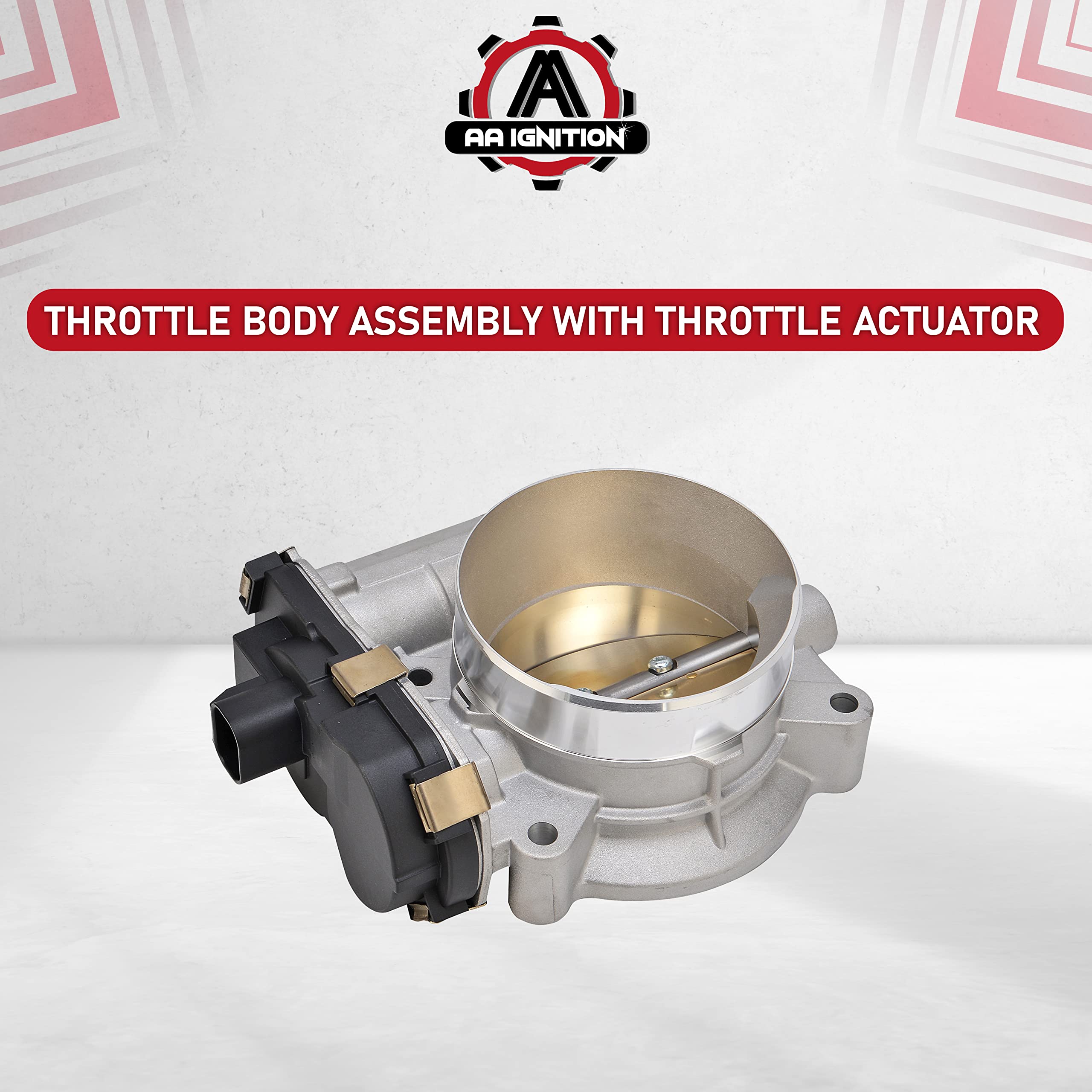 Throttle Body Assembly with Actuator - Compatible with Chevy, GMC and Other GM Vehicles - Avalanche, Silverado, Tahoe, Trailblazer, Envoy, Savana, Sierra, Yukon - Replaces 12679524, 217-2422, 12580760  - Very Good