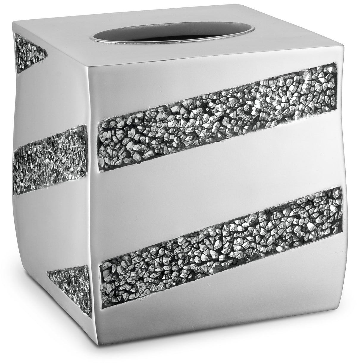 Cube Tissue Box Creative Scents Silver Mosaic Tissue Box Cover Egypt ...