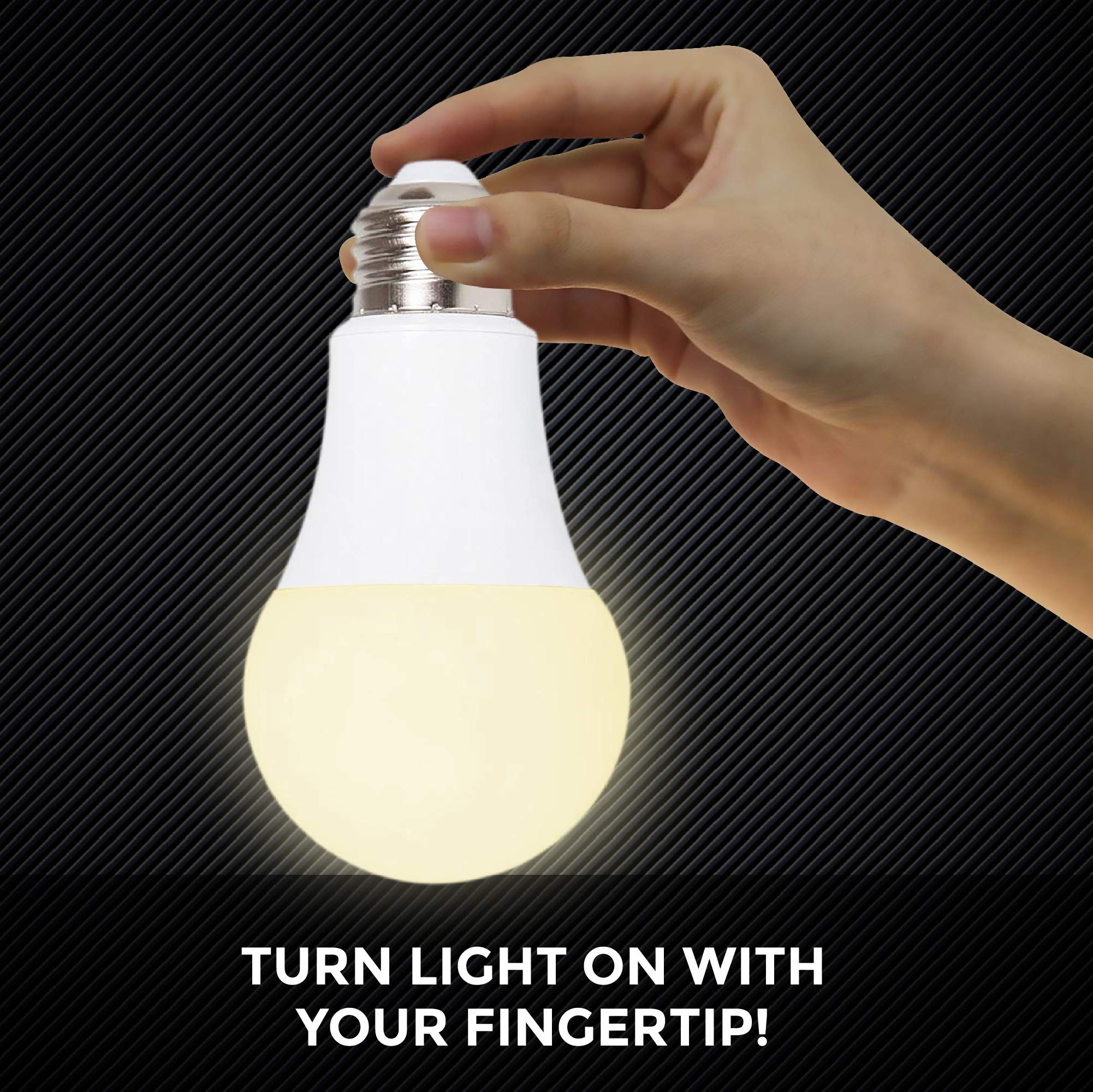 Ciata Lighting LED Smart Emergency Light Bulb with Rechargeable Battery Back-up - Intelligent Lighting, Lasts 3-4 Hours During Power Outage - Extra Hook for Camping, Outdoor  - Like New