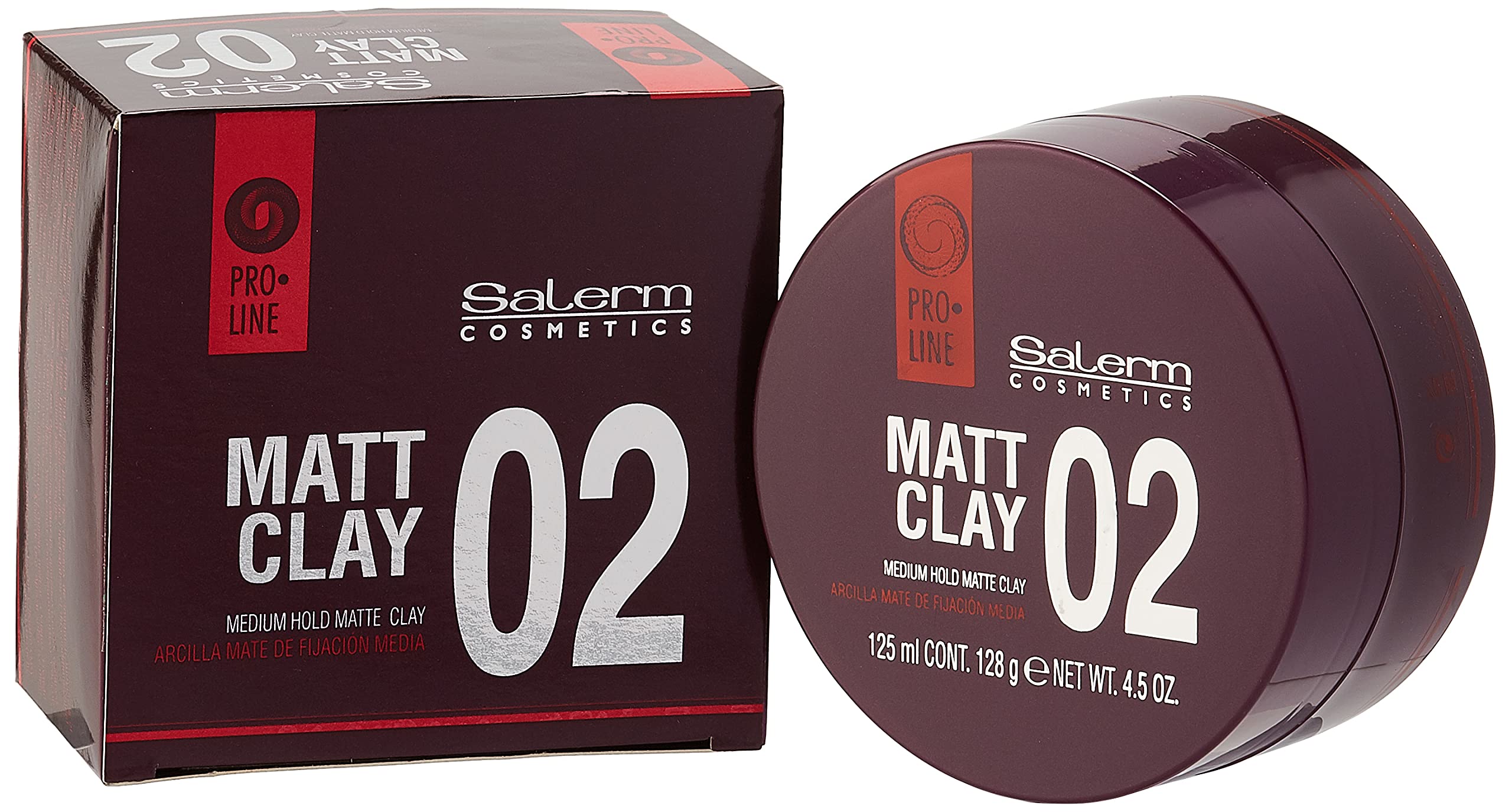 Salerm Cosmetics 02 Matt Clay Medium Hold -4.5 oz