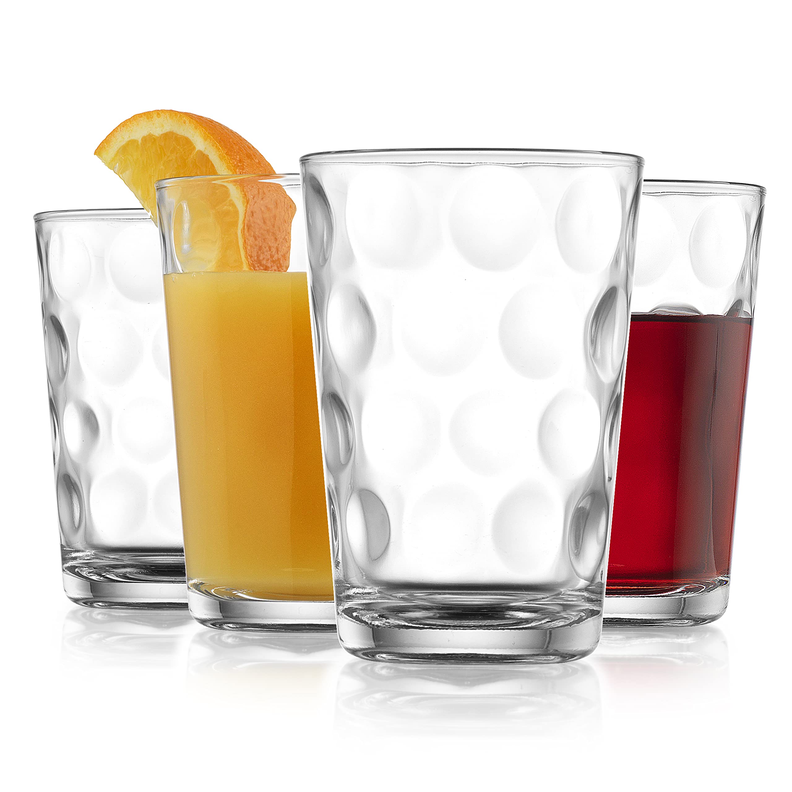 Home Essentials Juice Glasses Water Tumbler Glasses Cups 7 oz Uses for Juice, Water, Cocktails, and more Beverages. Dishwasher safe…  - Acceptable