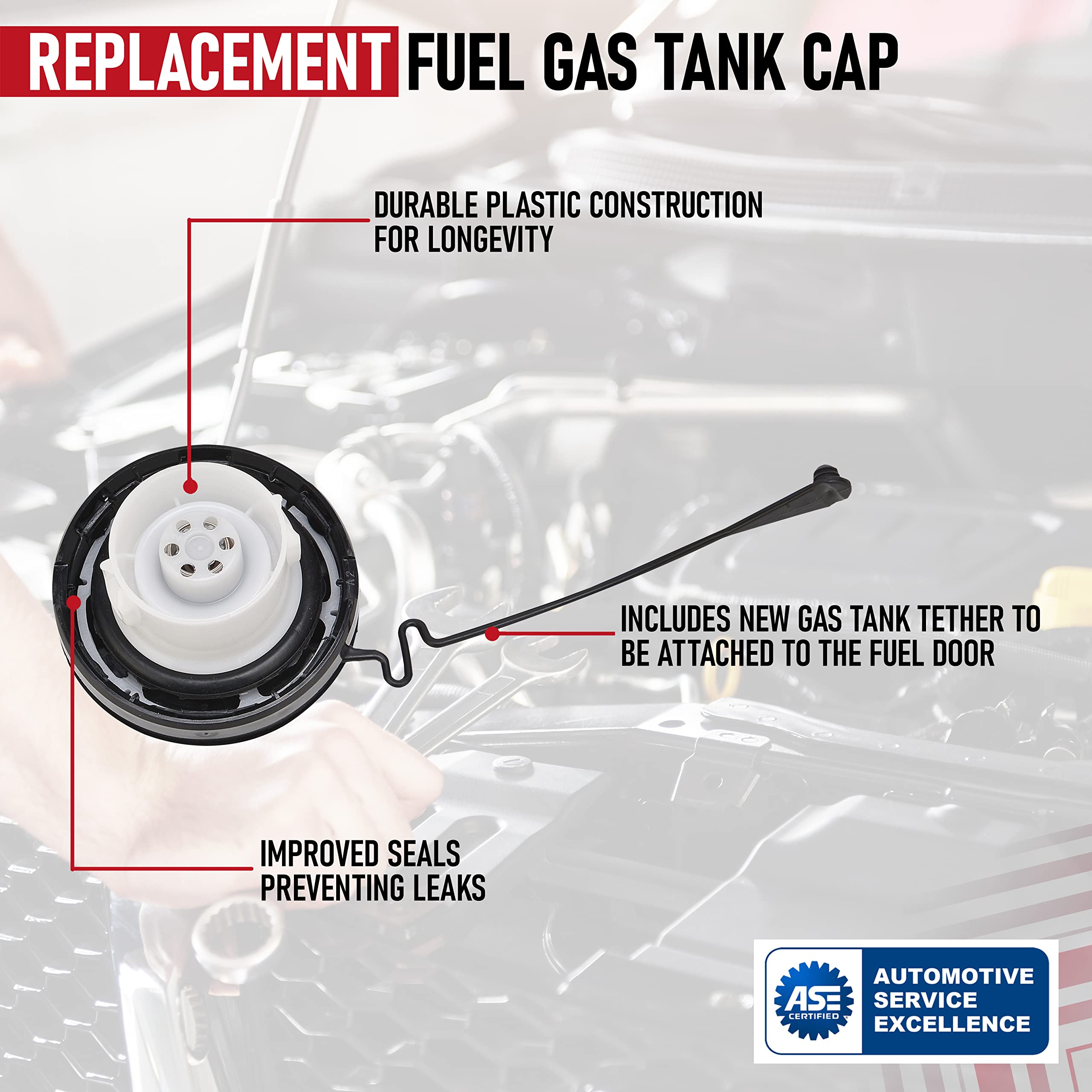 Replacement Fuel Tank Gas Cap - Compatible with Toyota & Lexus Vehicles - 4Runner, Camry, Solara, Tundra, Highlander, Sequoia, Sienna, Lexus GS300, LX470, ES330 - Replace 7730033070, 77300-33070  - Very Good