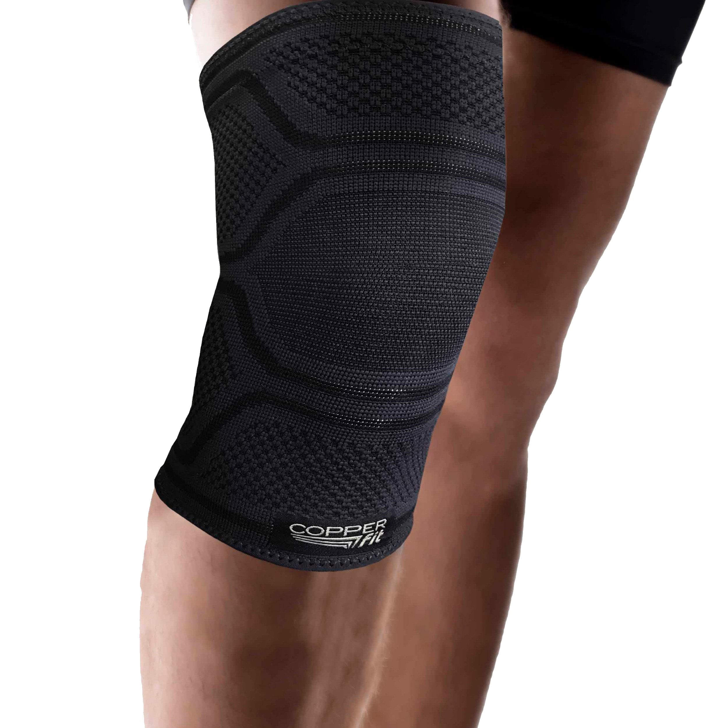 Copper Fit Elite Knee Compression Sleeve Knee Brace, Black | One Knee Sleeve Included  - Very Good