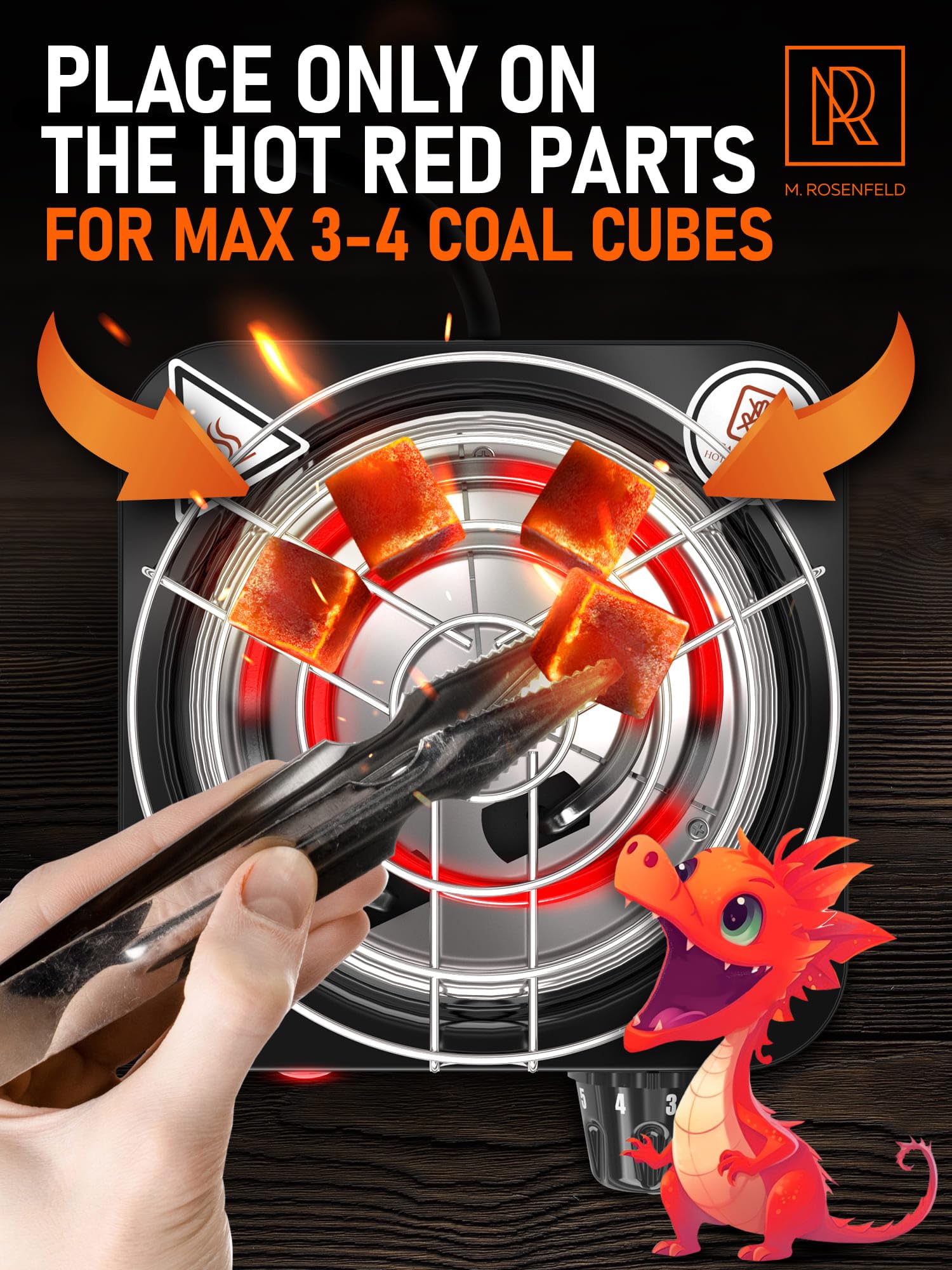 Charcoal Burner Black Heat  - Acceptable