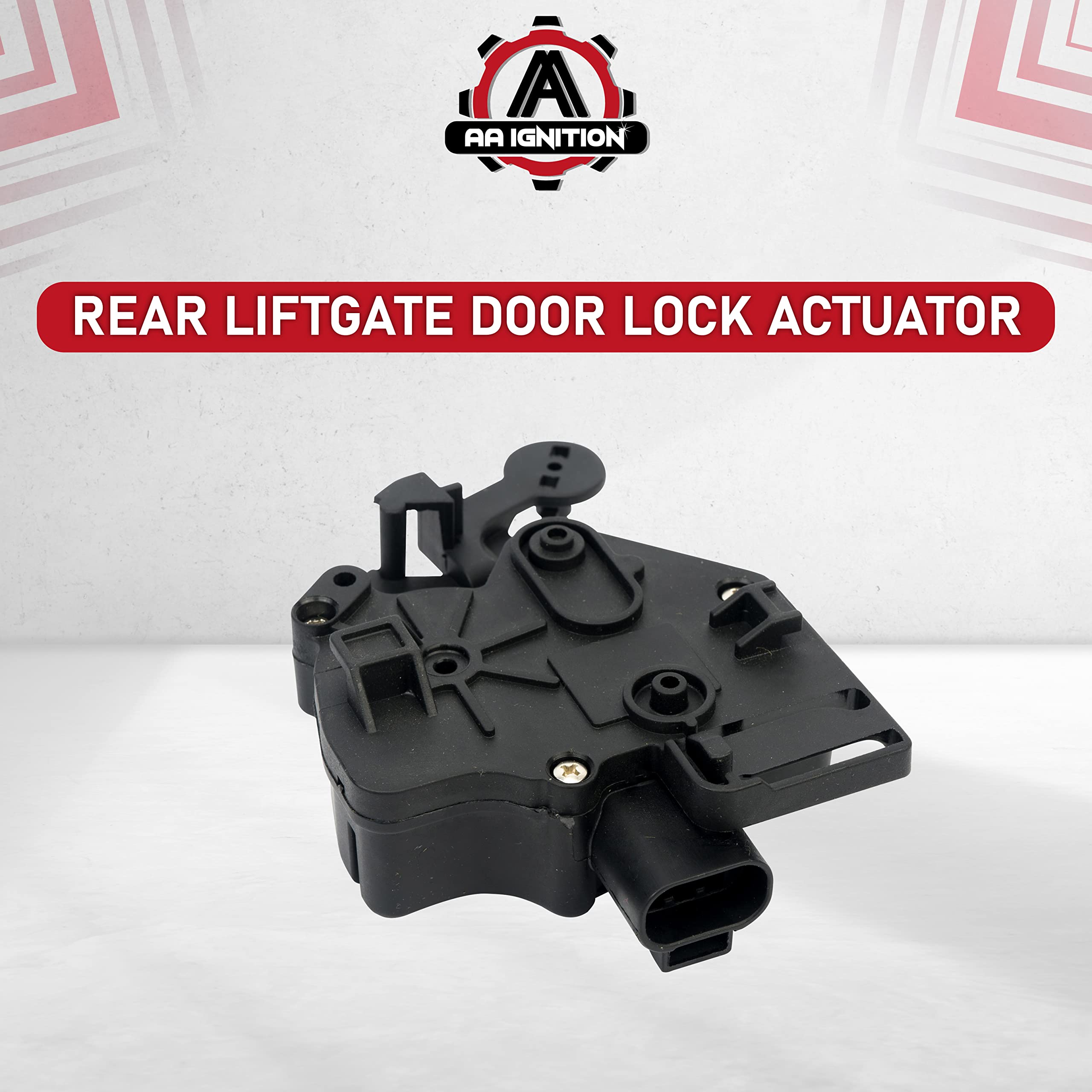 AA Ignition Rear Liftgate Door Lock Actuator - Replaces 15250765, 15808595, 746015, 25001736 - Compatible with Chevy, GMC, Cadillac Vehicles - Tahoe, Suburban, Yukon, Denali, Escalade, ESV, EXT  - Very Good