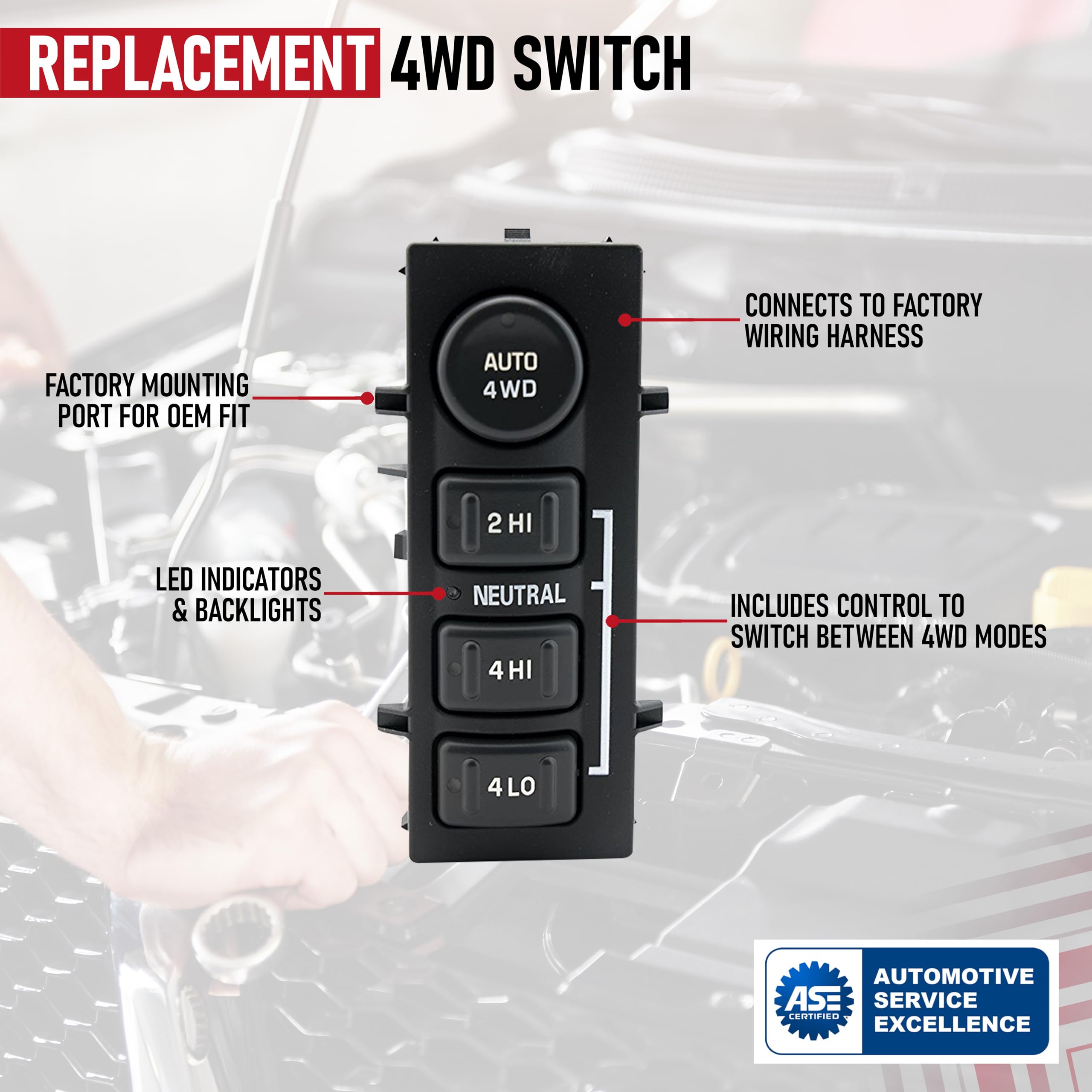 Auto 4WD Switch for GM Trucks  - Like New