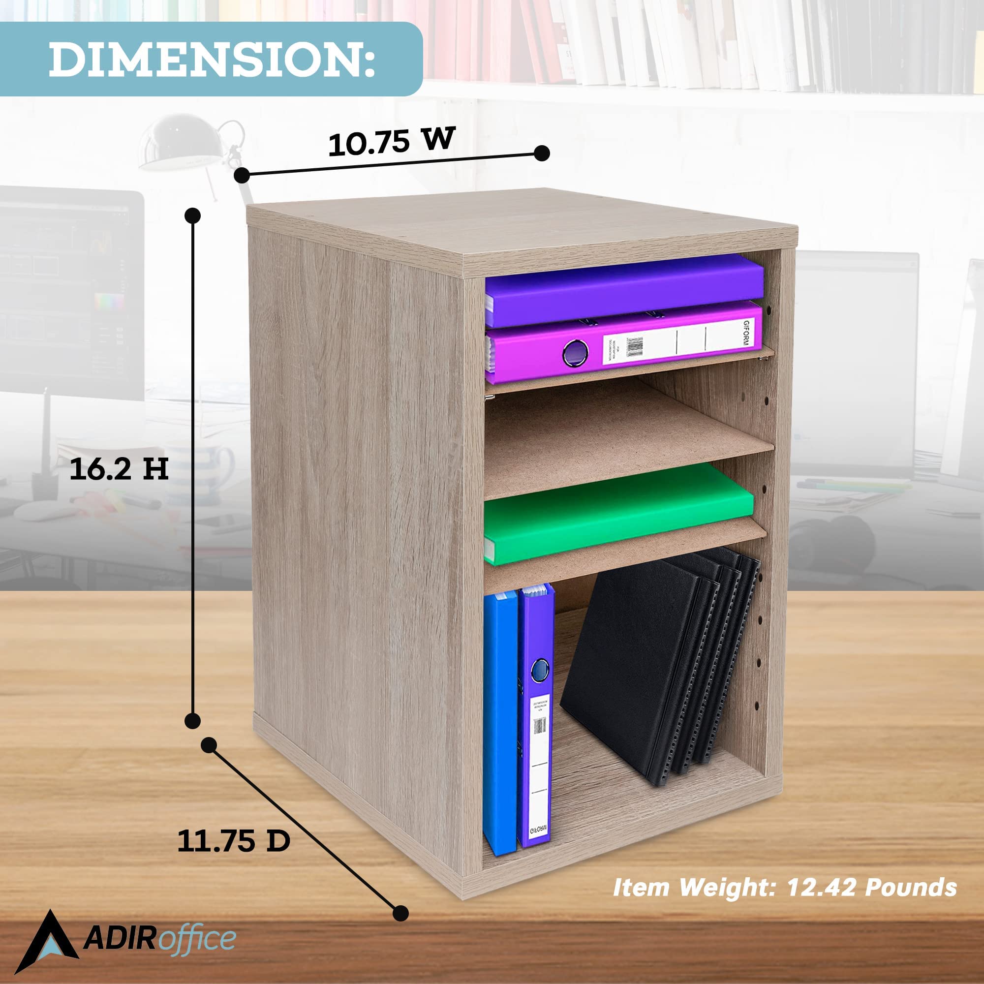 Adir Wood Literature Organizer  - Like New