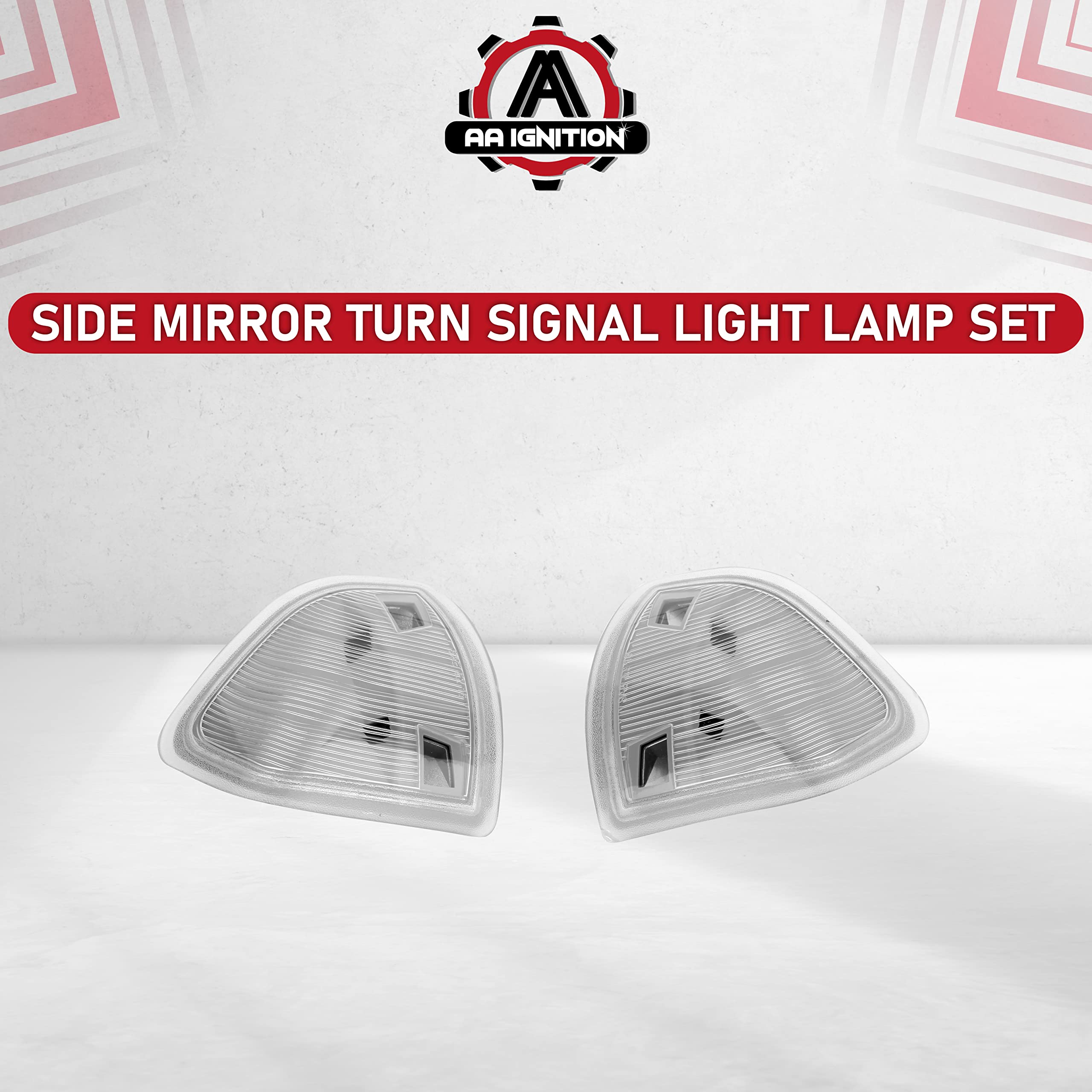 Replacement Side Mirror Turn Signal Light Lamp Set - Replaces 68302828AA, 926-122, 68261240AA - Compatible with Dodge Trucks - Ram 1500, Ram 2500, Ram 3500, 4500, 5500 - Left and Right Blinkers  - Like New